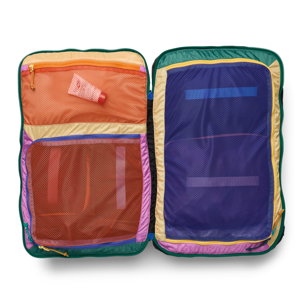 Cotopaxi Allpa 42L Travel Pack in Del Día Dark — back view