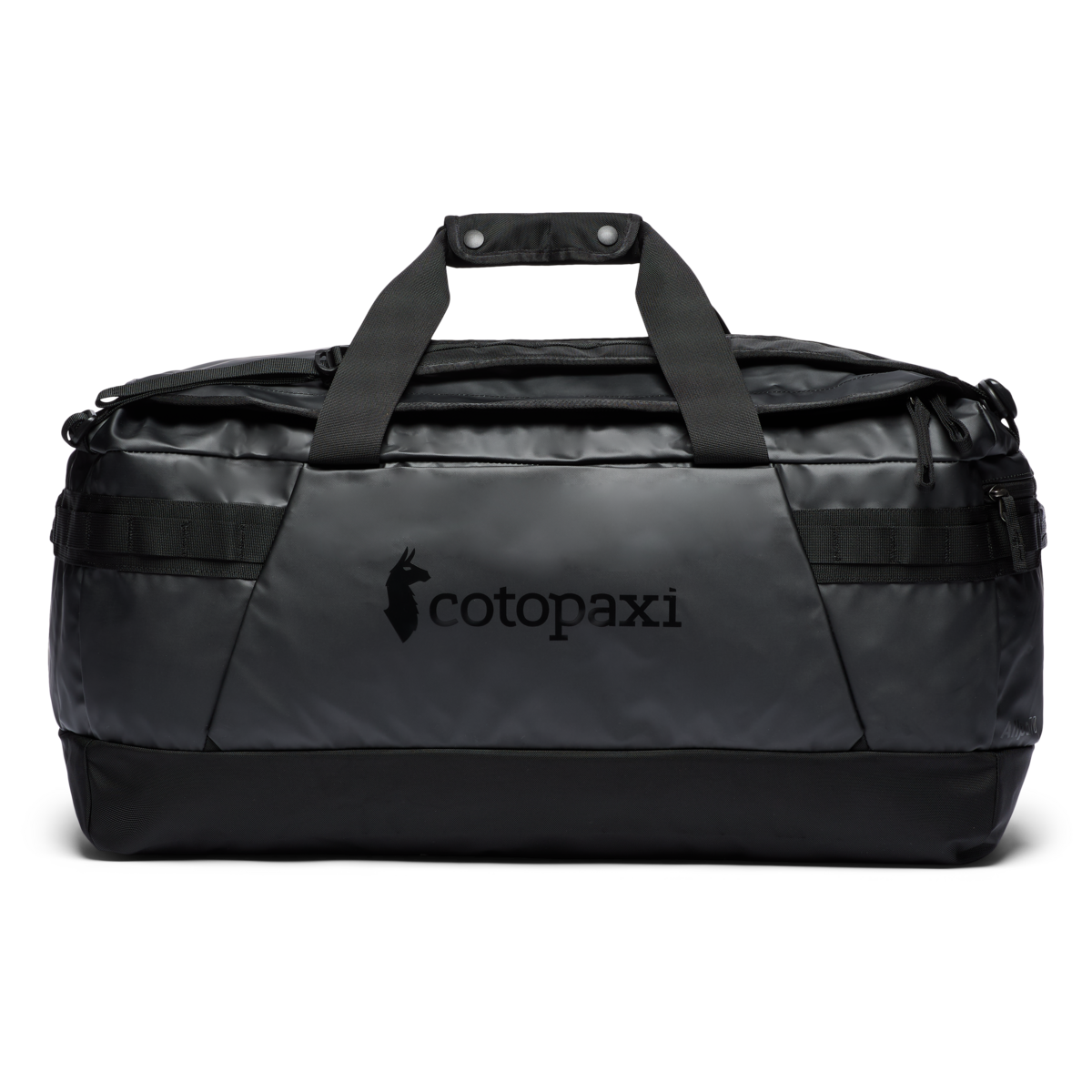 Cotopaxi Allpa Getaway 70L Duffel in Black — back view