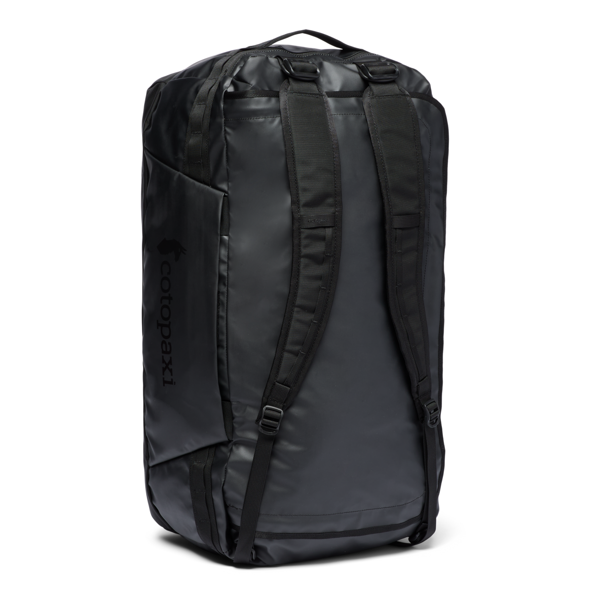 Cotopaxi Allpa Getaway 70L Duffel in Black — angle view 3