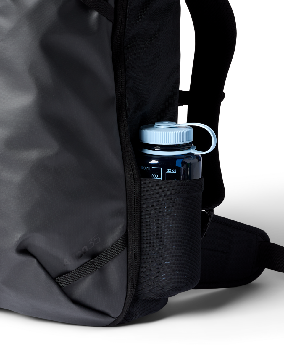 Cotopaxi Allpa 35L Travel Pack in Black — angle view 2