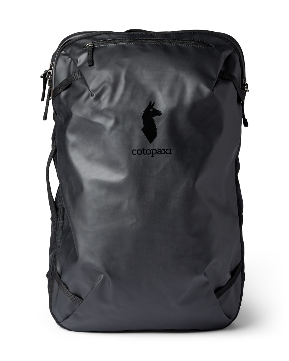 Cotopaxi Allpa 35L Travel Pack in Black — front view
