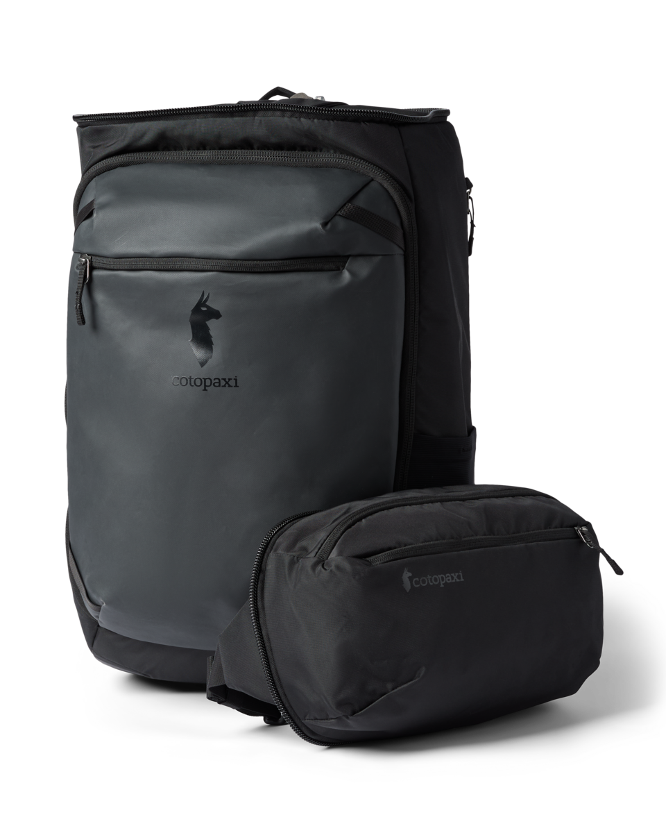 Cotopaxi Allpa 50L Adventure Travel Pack in Black — angle view 2