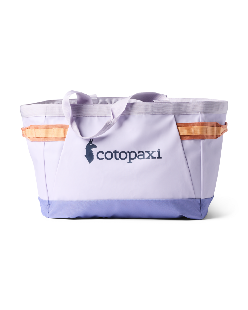 Cotopaxi Allpa 60L Gear Hauler Tote in Moonbeam — back view