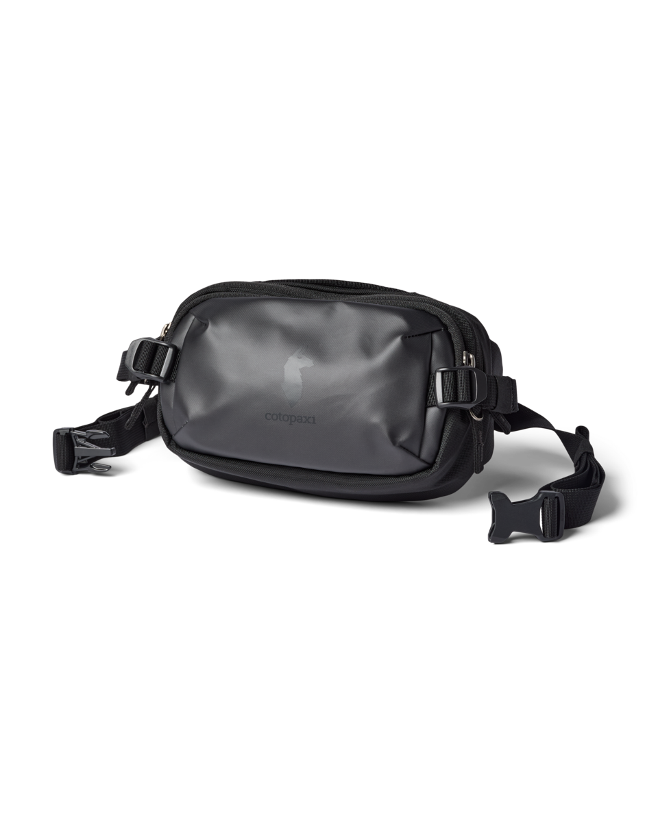 Cotopaxi Allpa X 1.5L Hip Pack in Black — front view