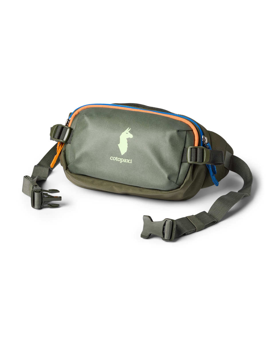 Cotopaxi Allpa X 1.5L Hip Pack in Fatigue — front view