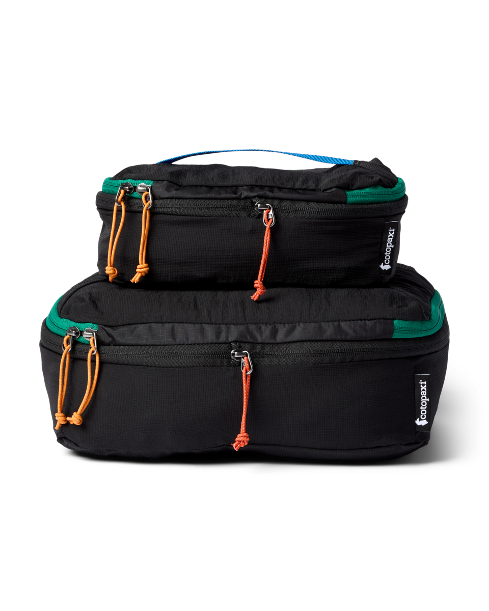 Cotopaxi Cubo Expandable Packing Cube Set in Black — back view