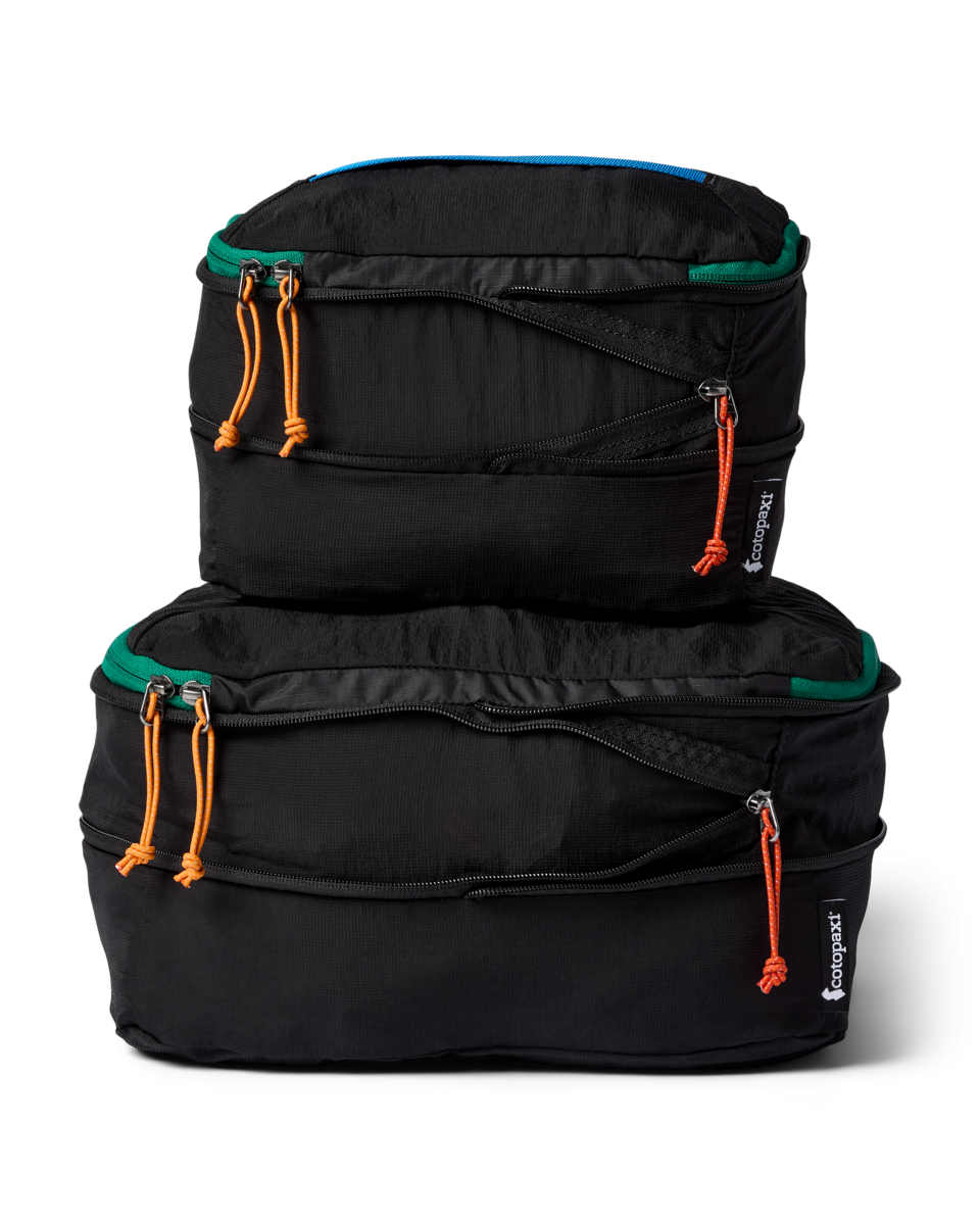 Cotopaxi Cubo Expandable Packing Cube Set in Black — angle view 2