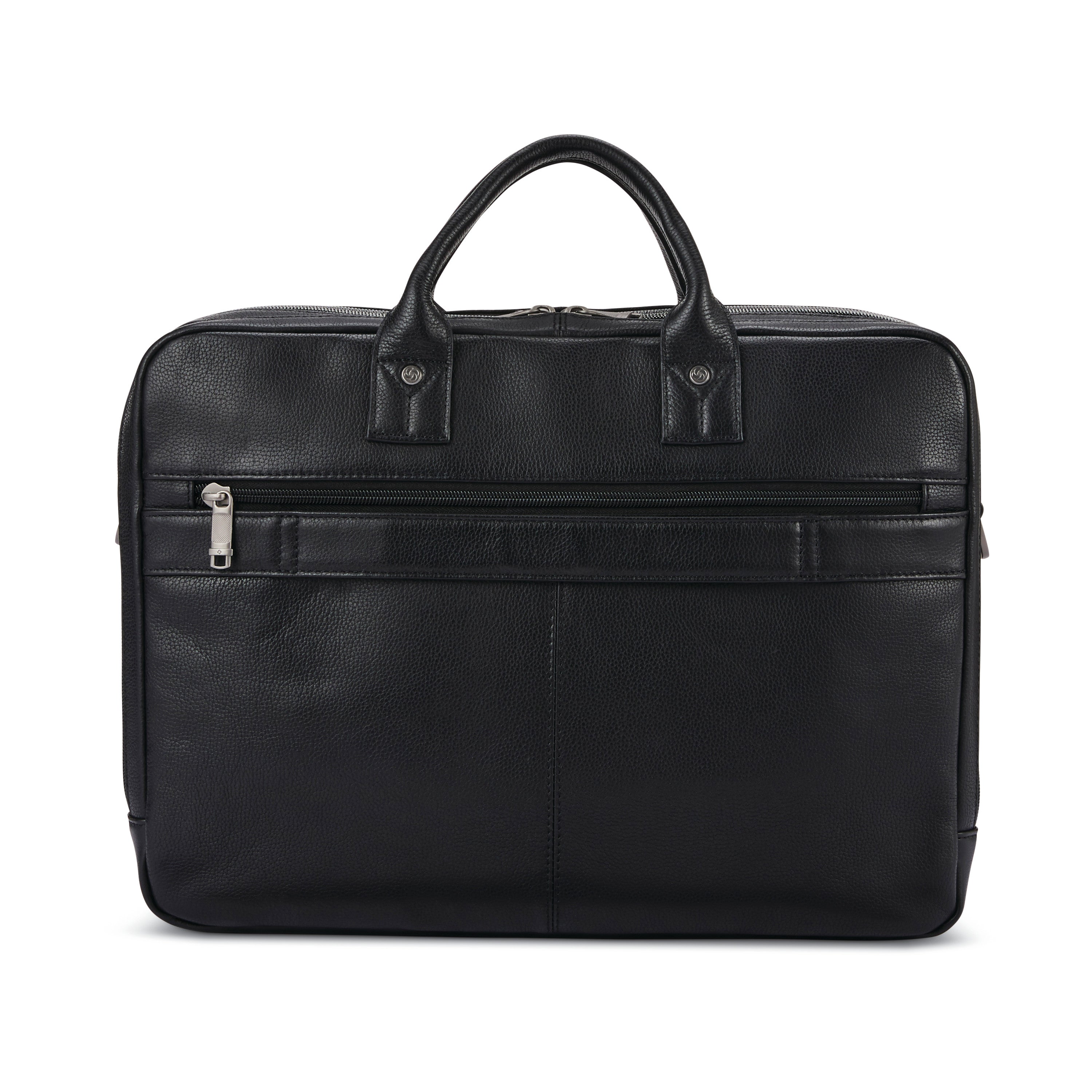 Samsonite Classic Leather Toploader - Black