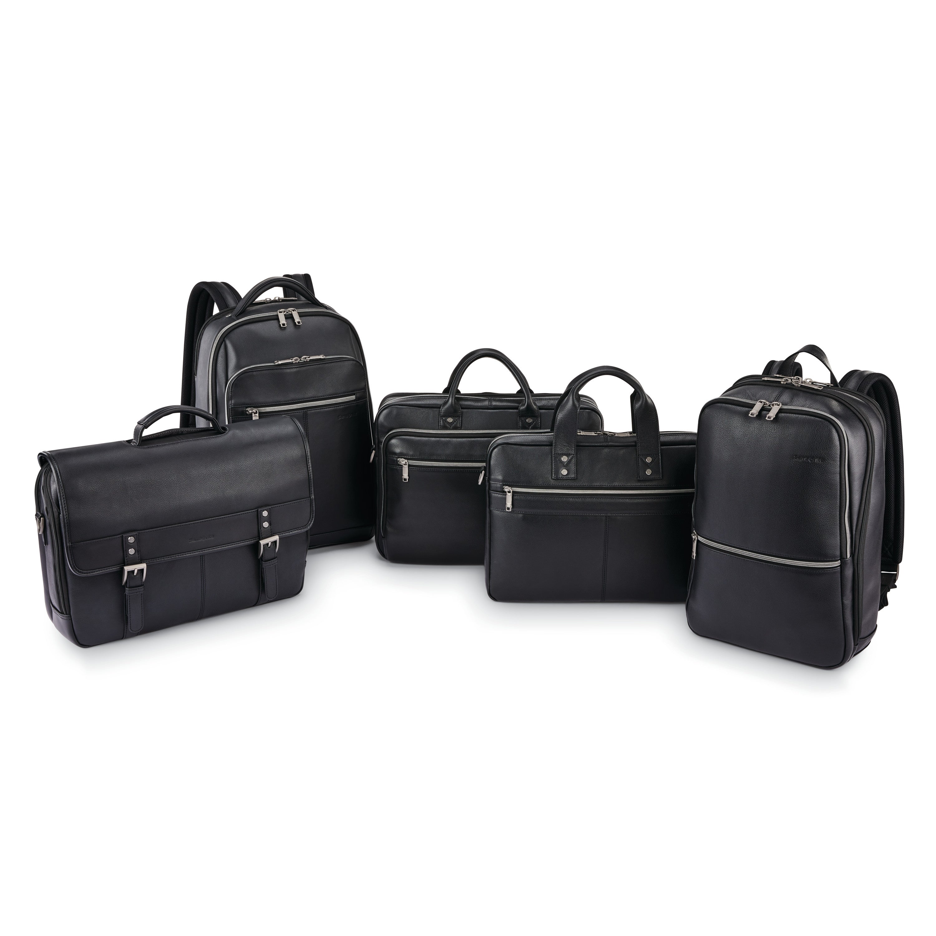 Samsonite Classic Leather Toploader - Black