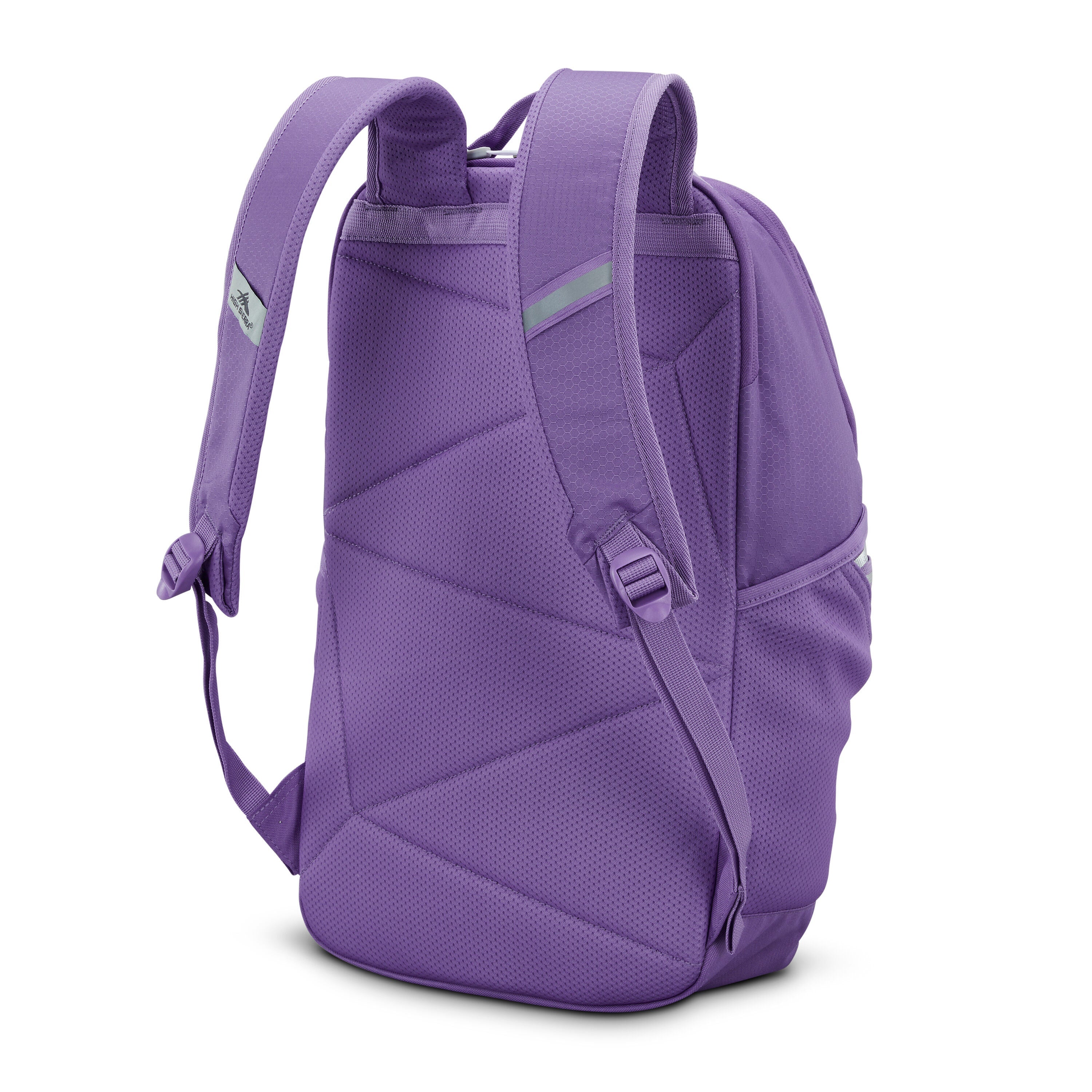 High Sierra Swoop SG Backpack in Light Purple — back view