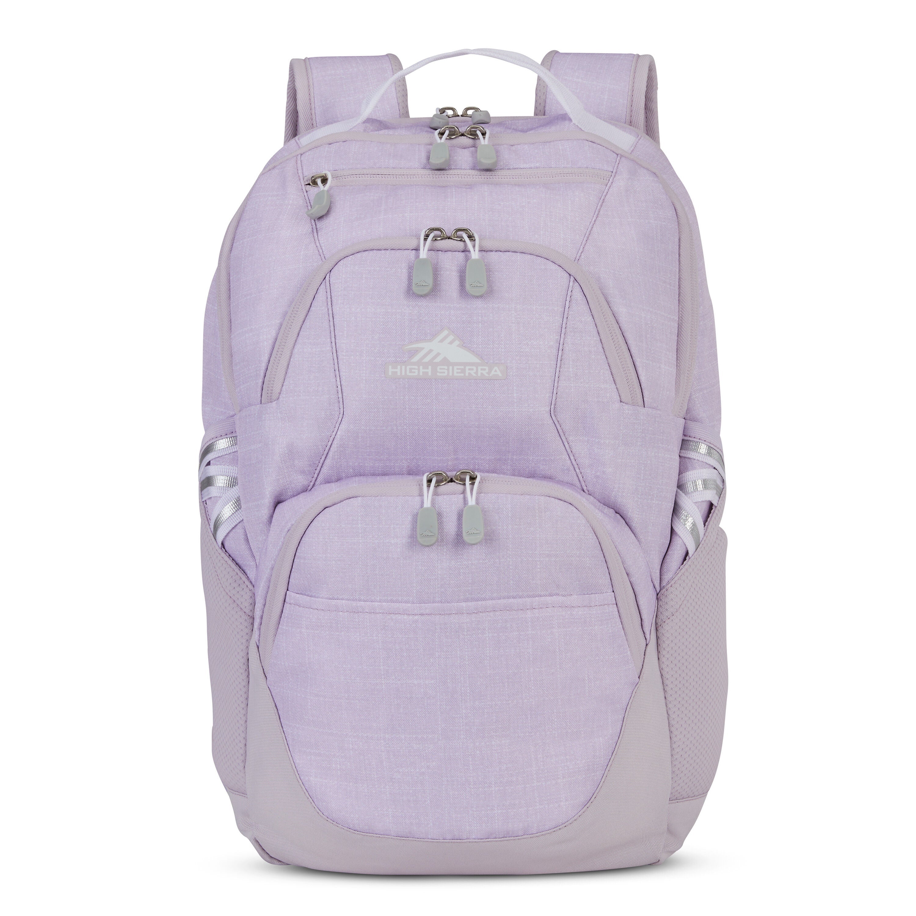 High Sierra Swoop SG Backpack in Hushed Orchid Heather — front view # color_Hushed Orchid Heather