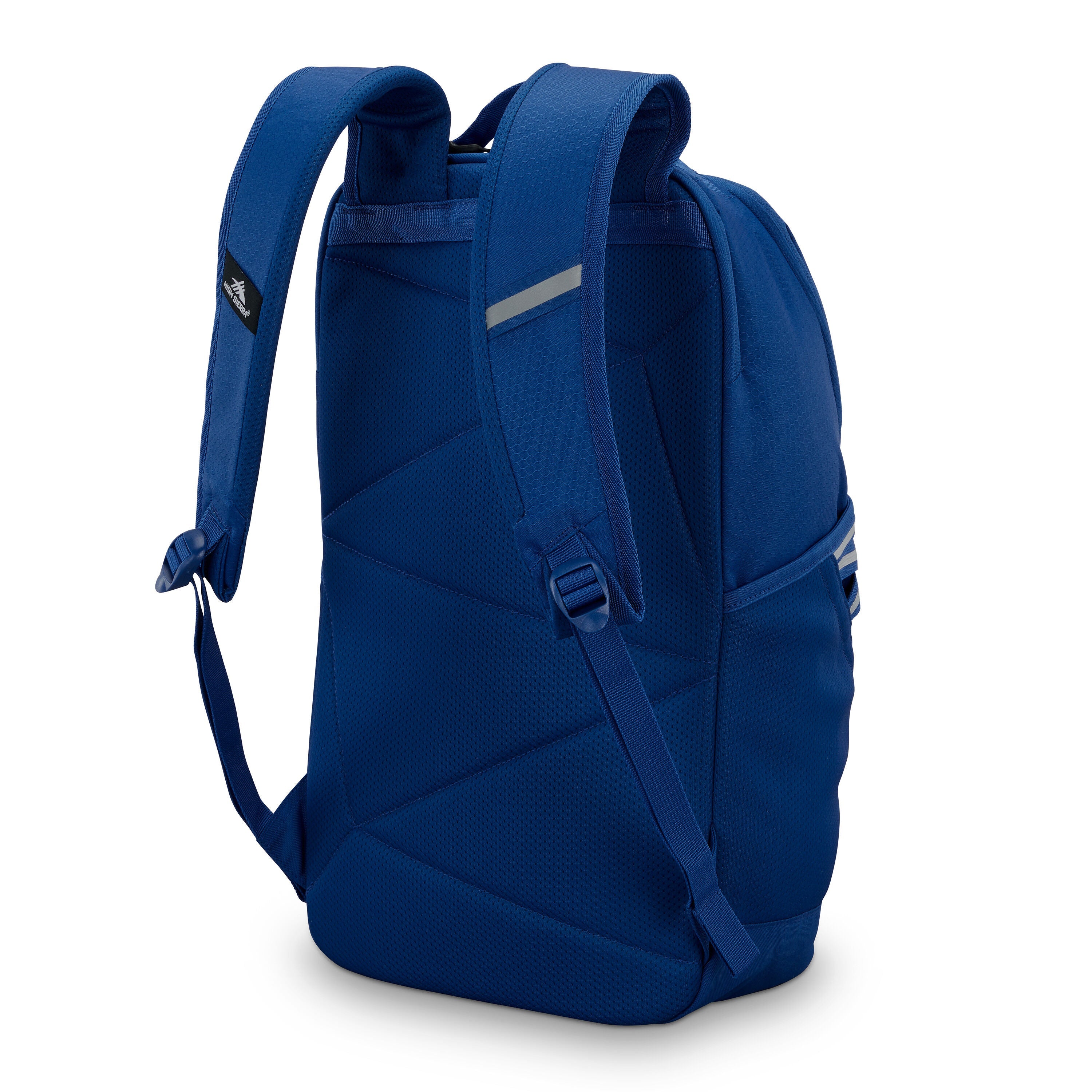 High Sierra Swoop SG Backpack in Cosmic Blue — back view # color_Cosmic Blue