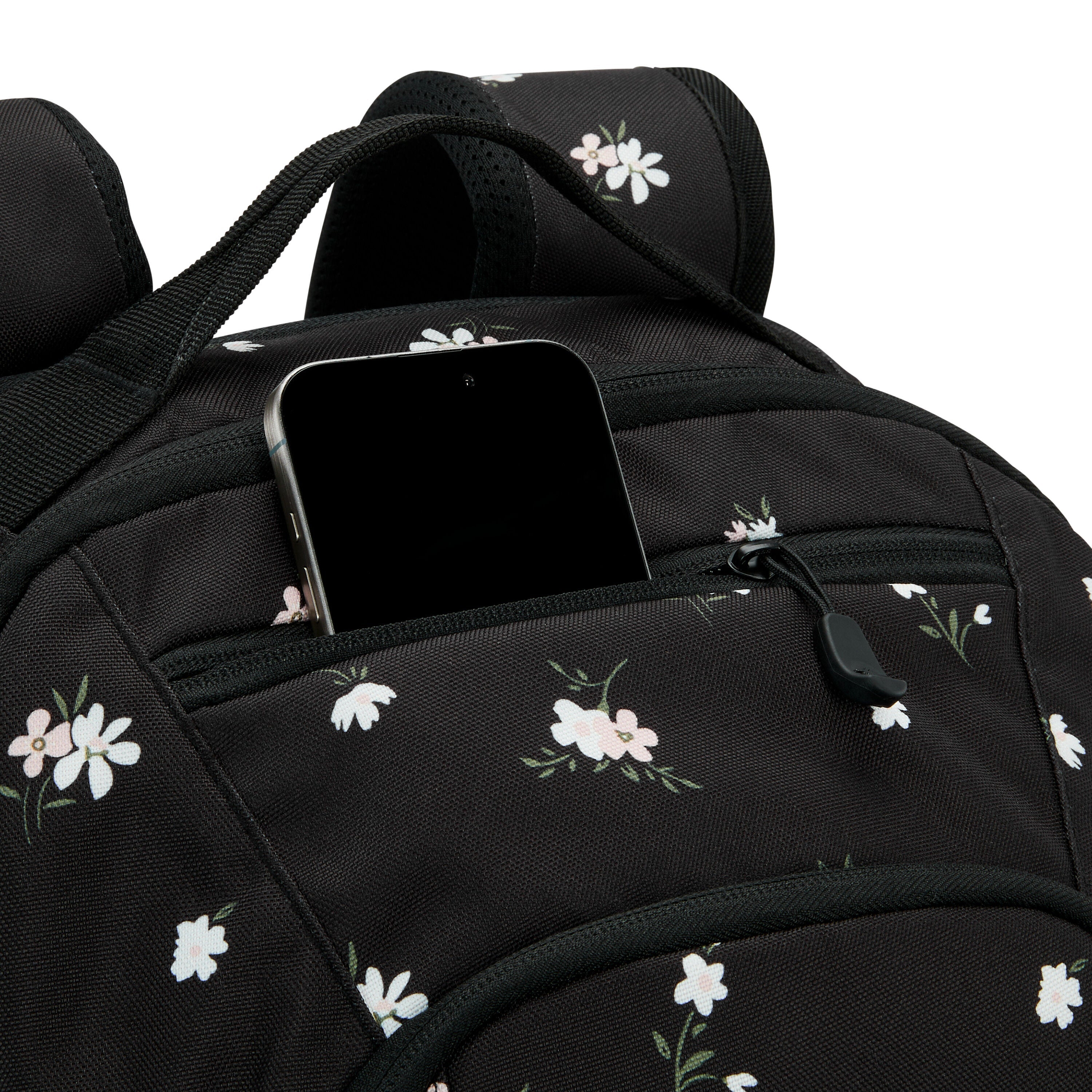 High Sierra Swoop SG Backpack in Floral Black — detail view # color_Floral Black