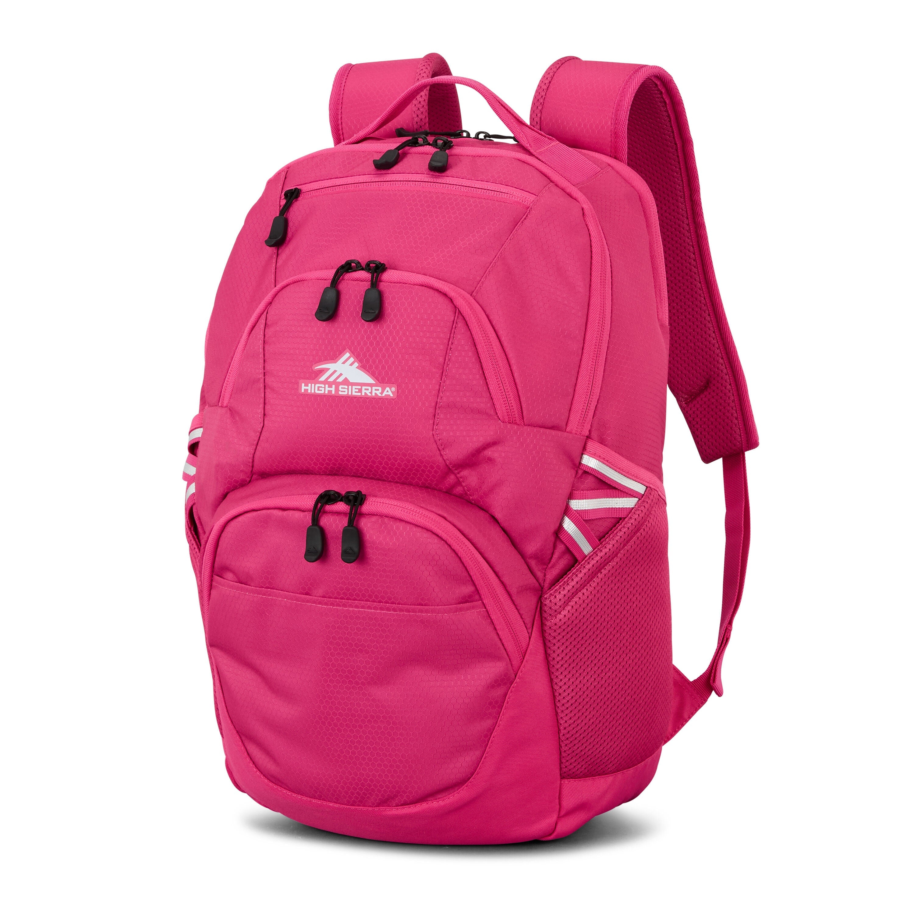 High Sierra Swoop SG Backpack in Electric Fuchsia — angle view 2 # color_Electric Fuchsia