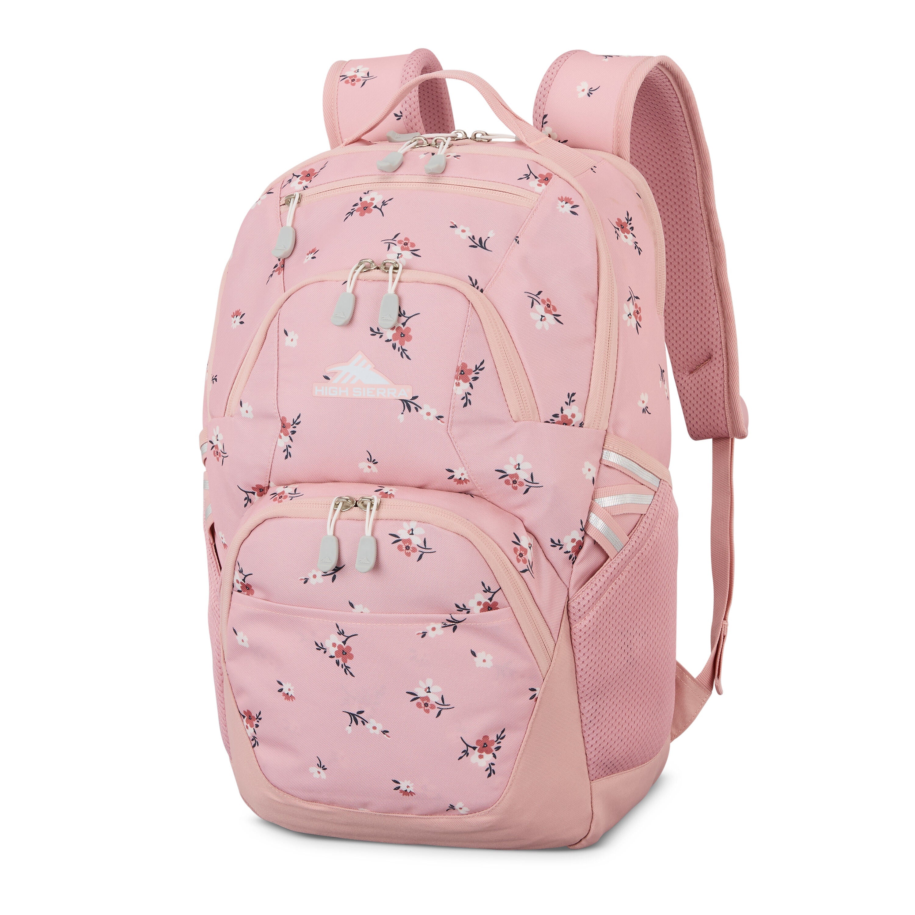 High Sierra Swoop SG Backpack in Floral Soft Pink — angle view 2 # color_Floral Soft Pink