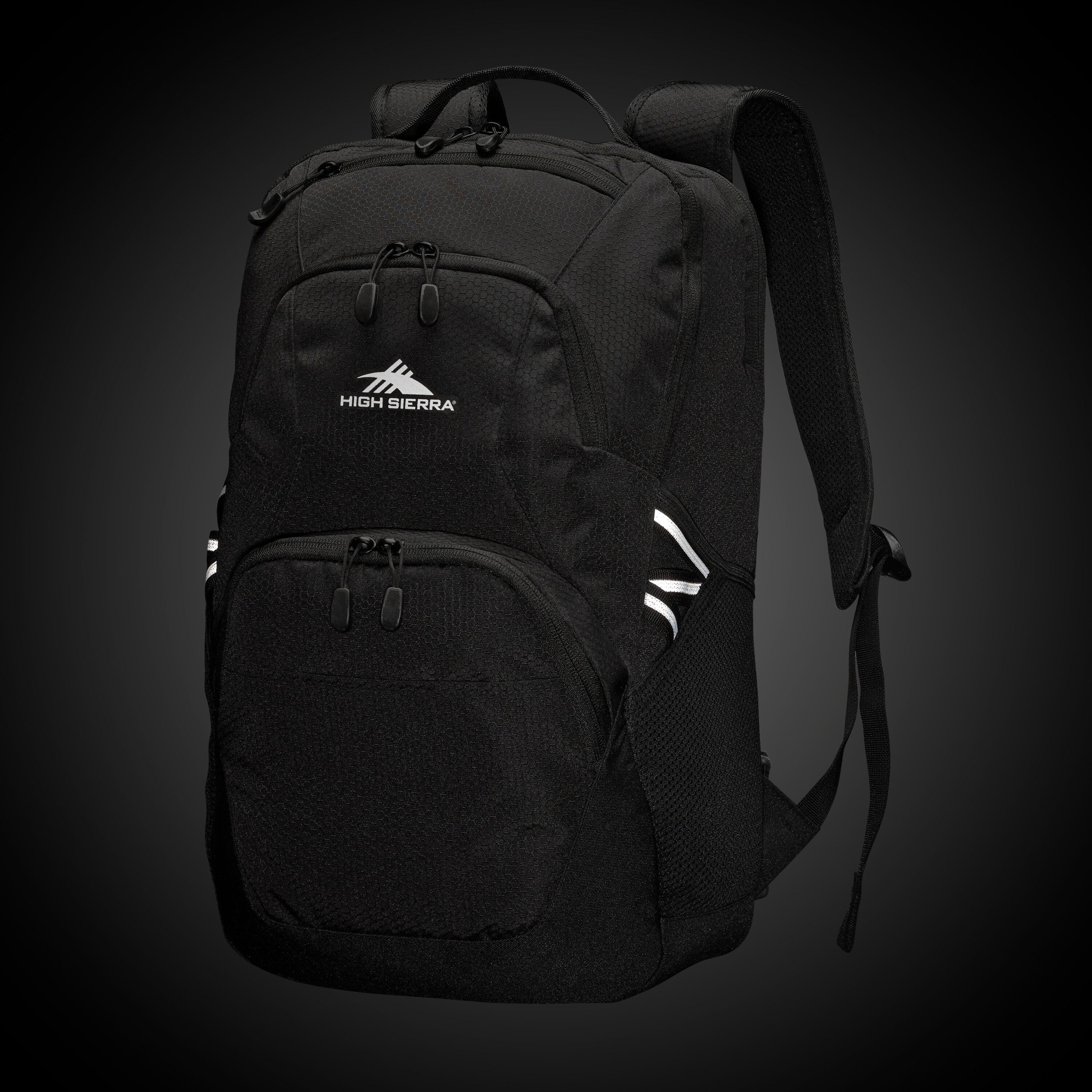 High Sierra Swoop SG Backpack in Black — angle view 5