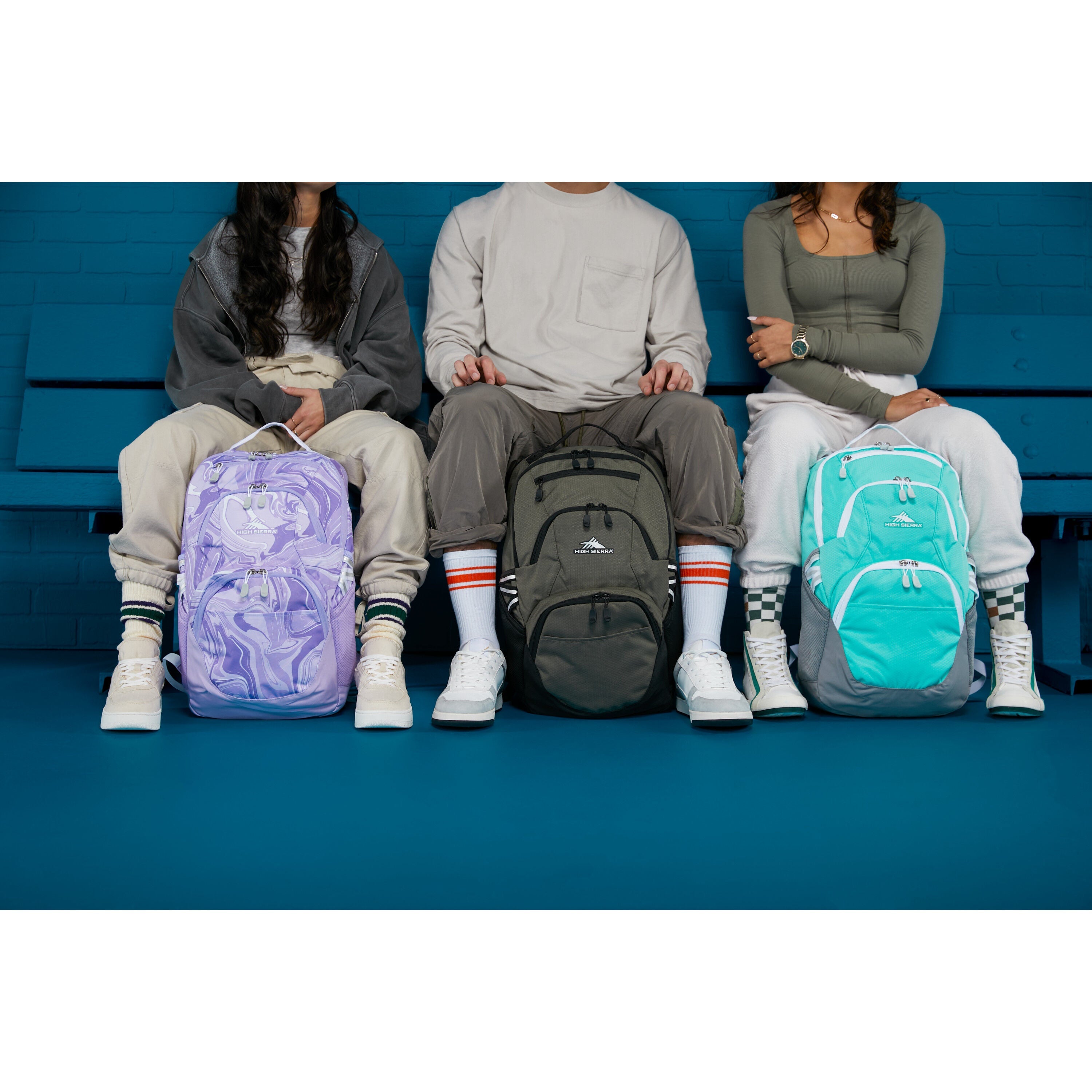 High Sierra Swoop SG Backpack in Olive — angle view 5