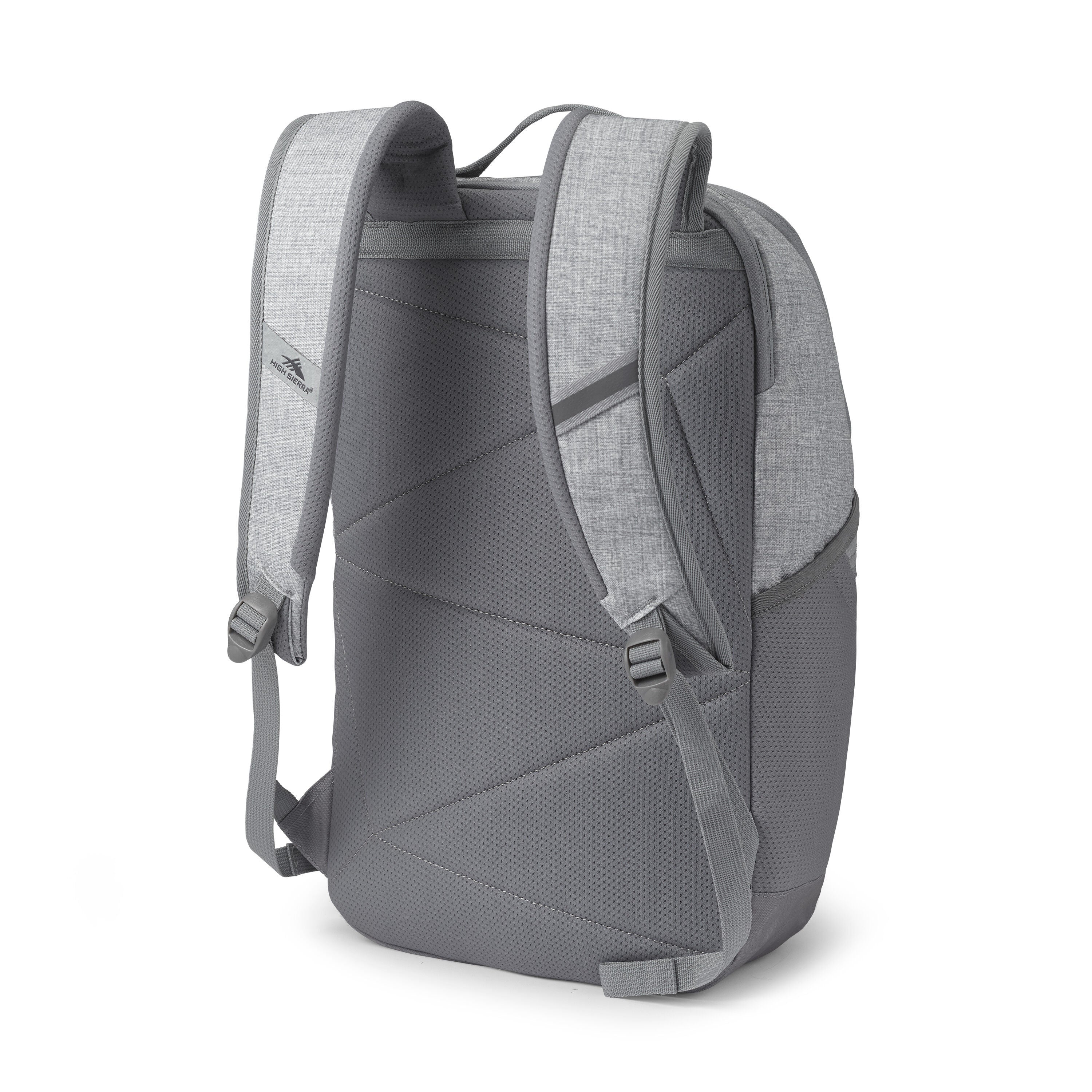 High Sierra Swoop SG Backpack in Silver Heather — back view
