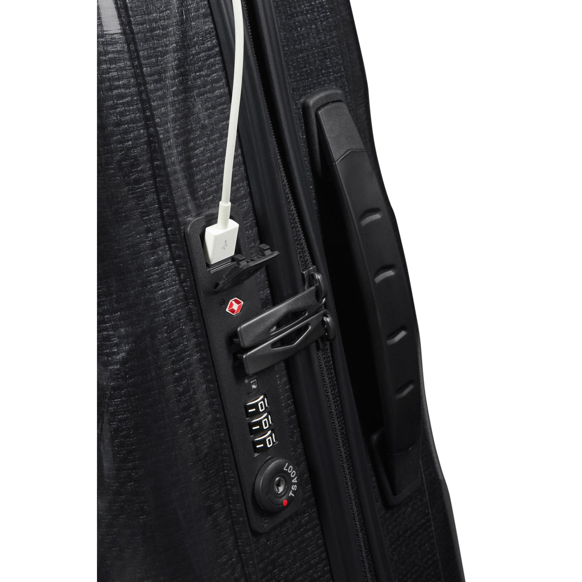 Samsonite C-Lite Carry-On Spinner in Black — detail view 4