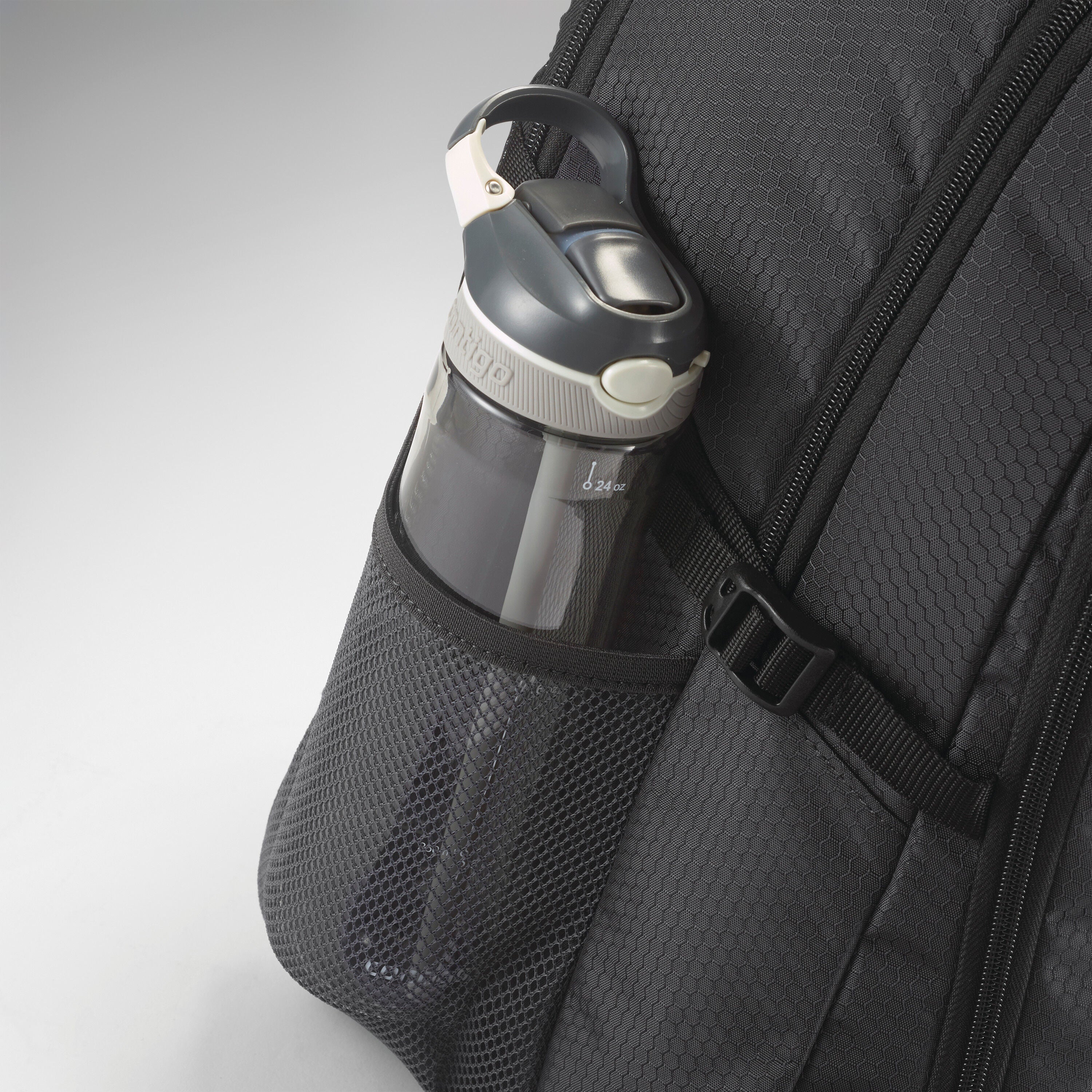 High Sierra Fairlead Computer Backpack in Mercury Black — angle view 3