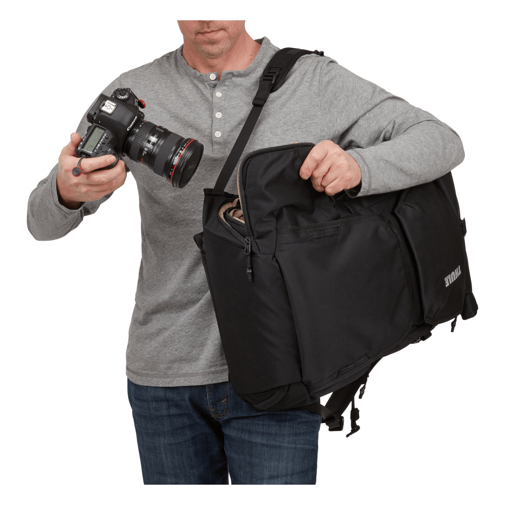 Thule Covert DSLR Backpack 32L in Black — lifestyle # color_Black