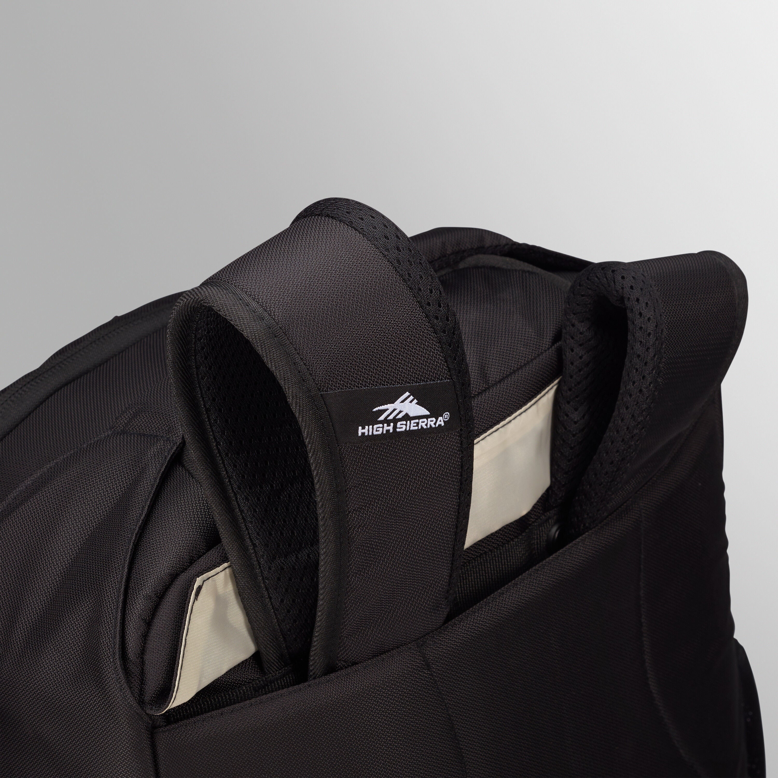 High Sierra Freewheel Pro Wheeled Backpack in Black — angle view 2