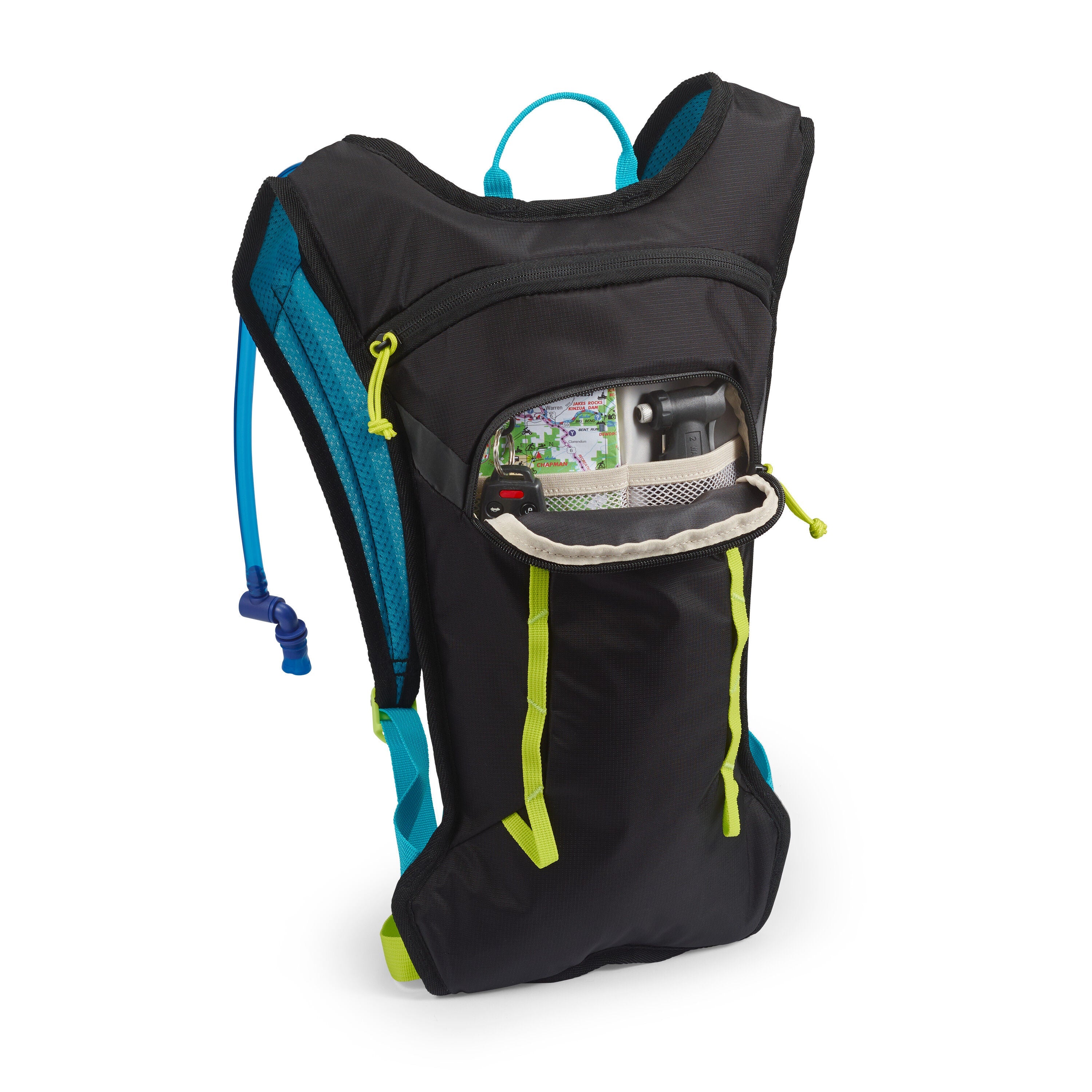 High Sierra HydraHike 2.0 4L Hydration Pack in Black — interior view