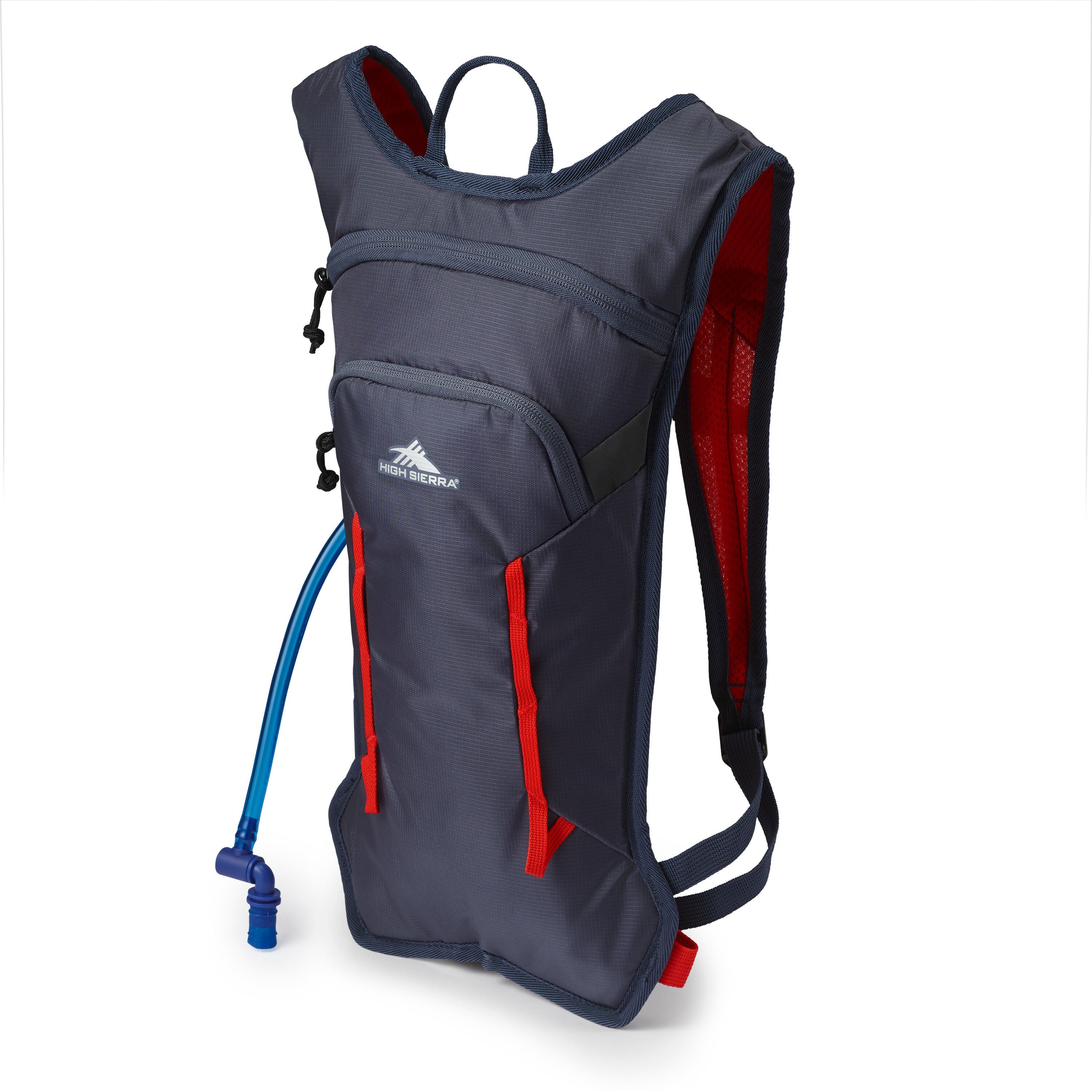 High Sierra HydraHike 2.0 4L Hydration Pack in Grey Blue — front view