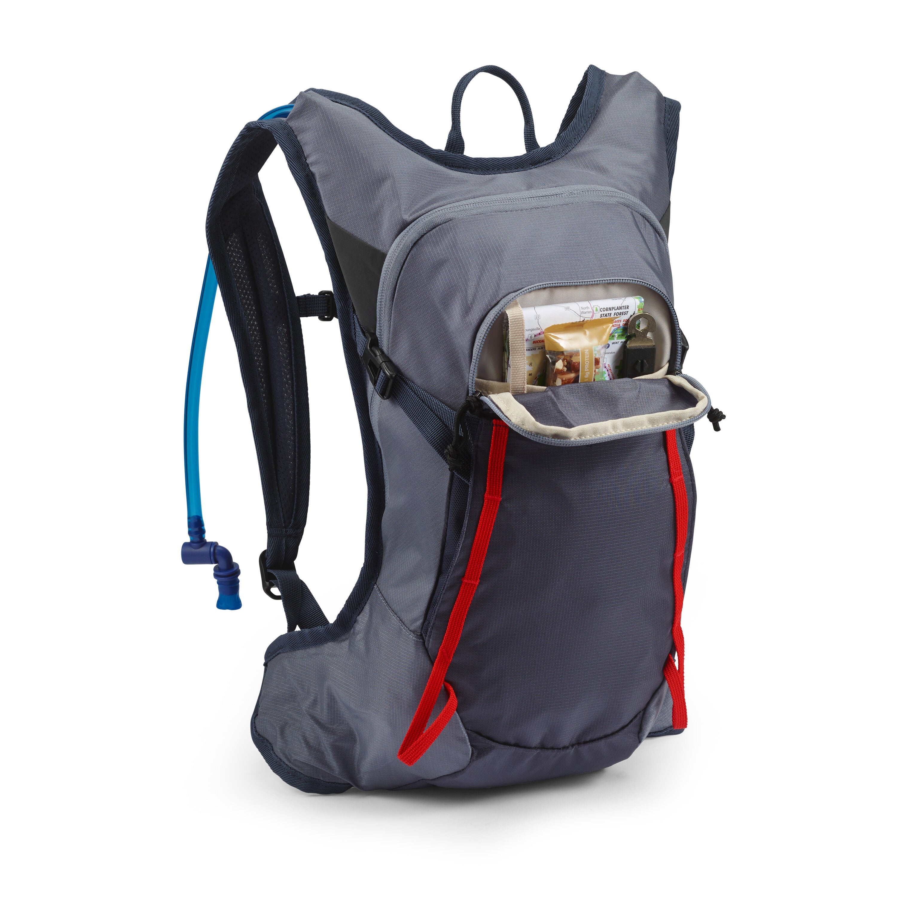 High Sierra HydraHike 2.0 8L Hydration Pack in Grey Blue — interior view