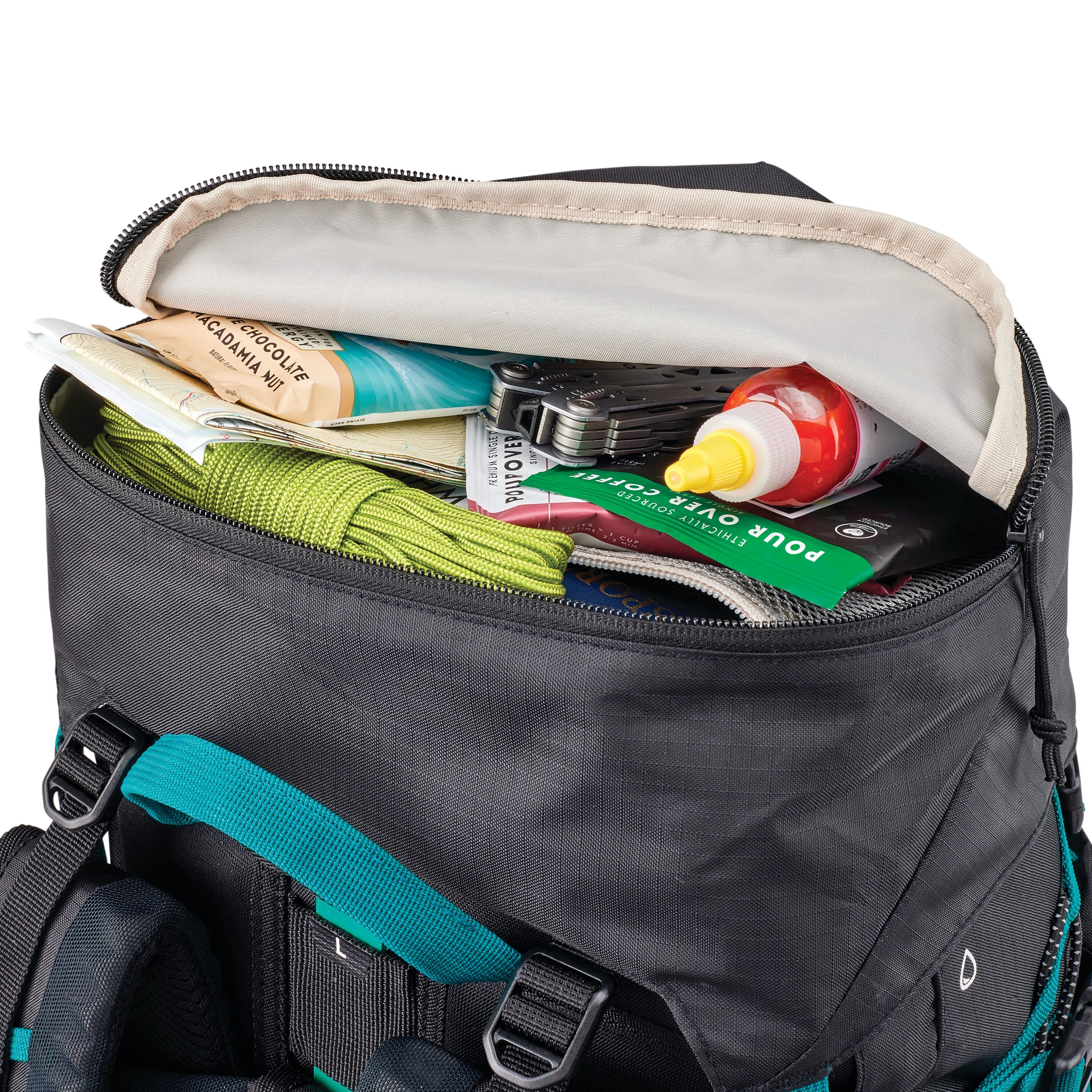 High Sierra Pathway 2.0 60L Backpack in Black — angle view 1