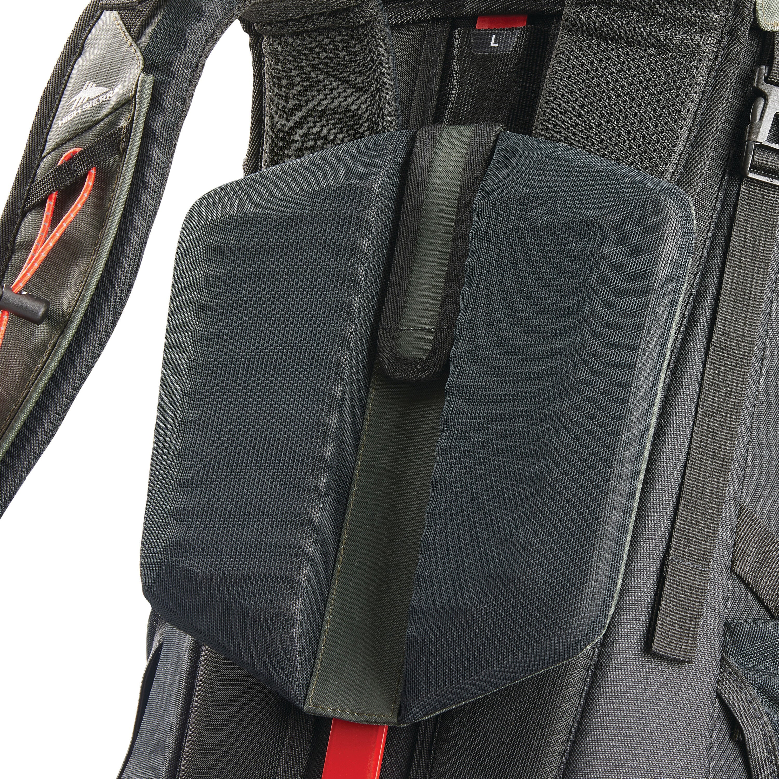 High Sierra Pathway 2.0 60L Backpack in Forest Green Black — angle view 6