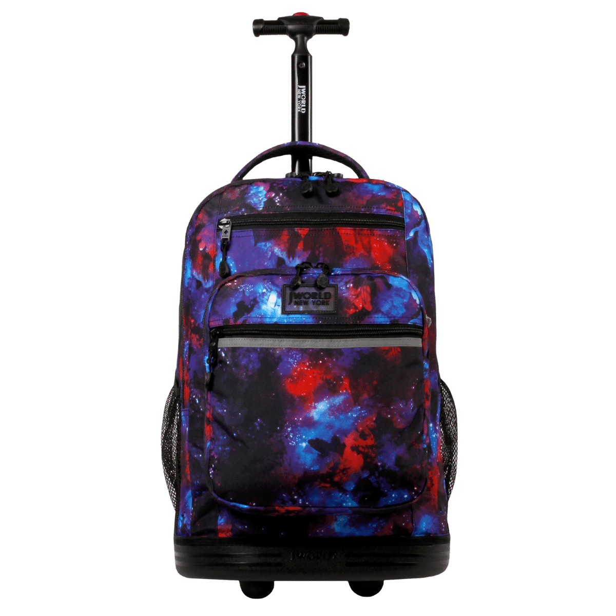 J World Sundance Laptop Rolling Backpack (20 Inch) in Galaxy — front view # color_Galaxy