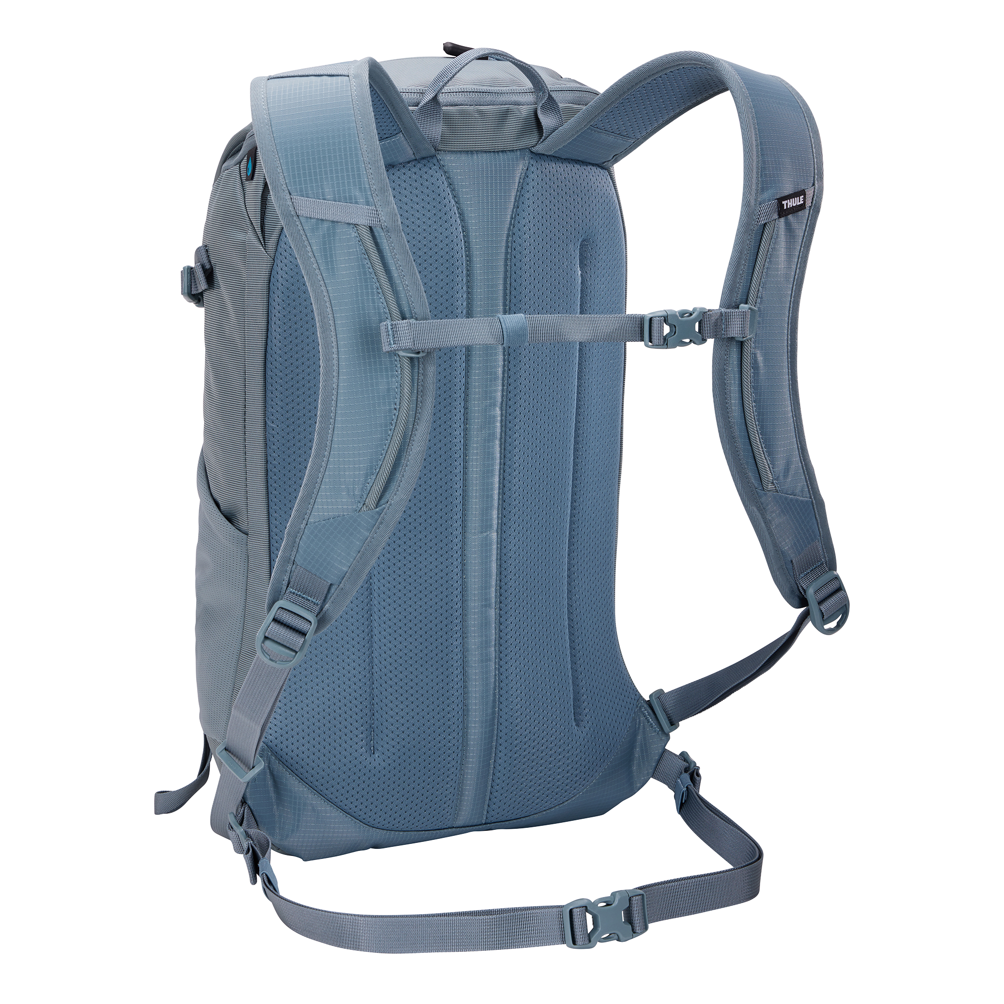 Thule AllTrail Daypack 18L in Pond Blue — back view # color_Pond Blue