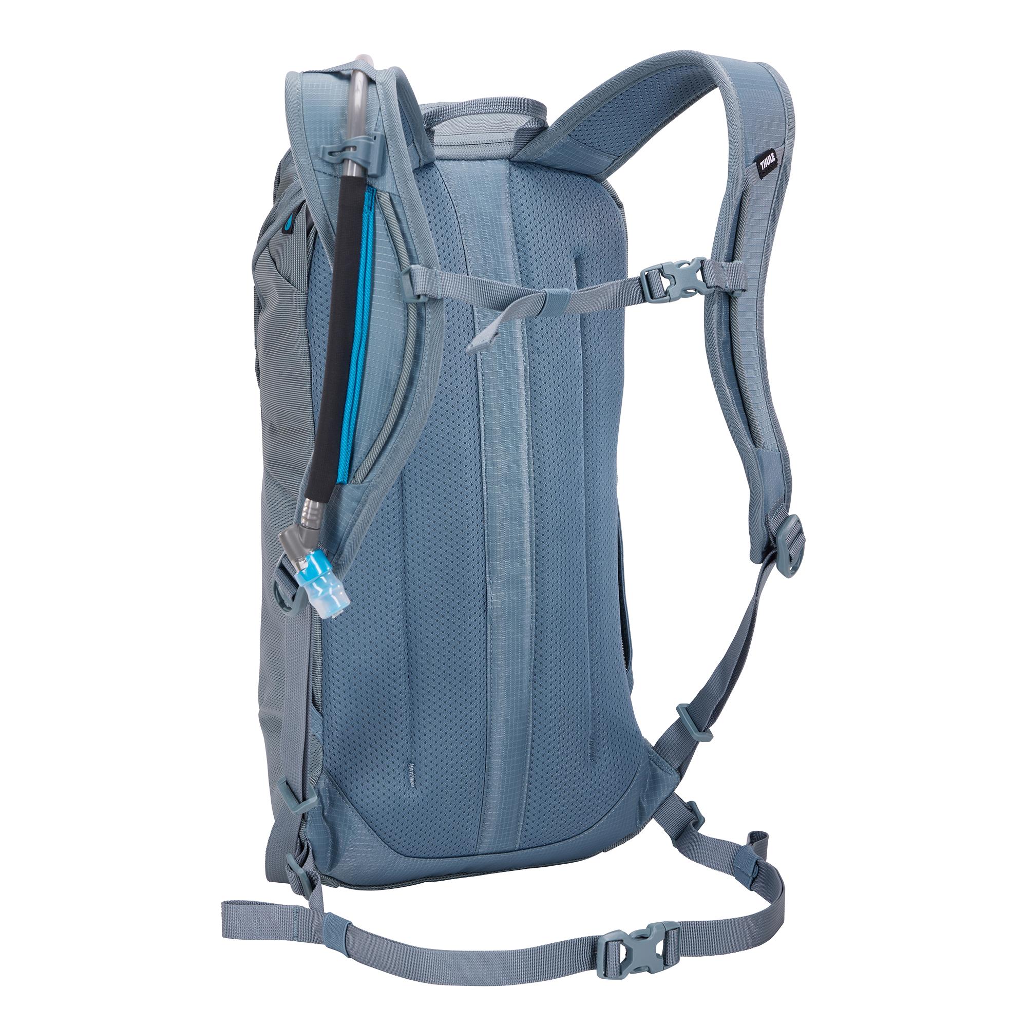 Thule AllTrail Hydration Pack 10L in Pond Blue — back view # color_Pond Blue