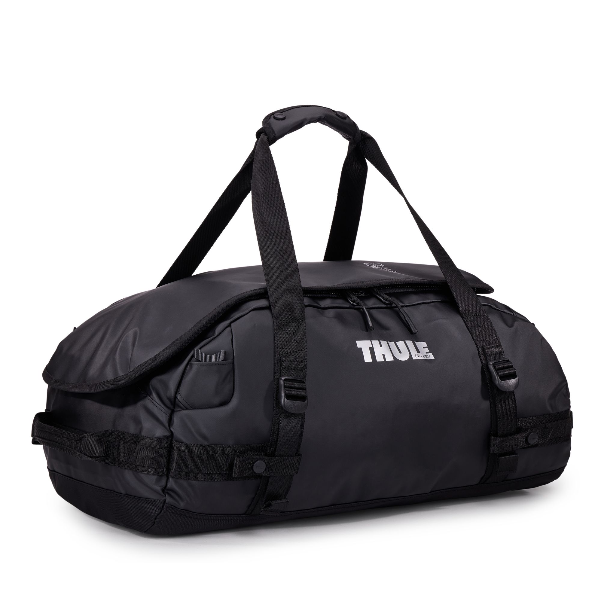 Thule Chasm 40L Duffel in Black — angle view 2 # color_Black
