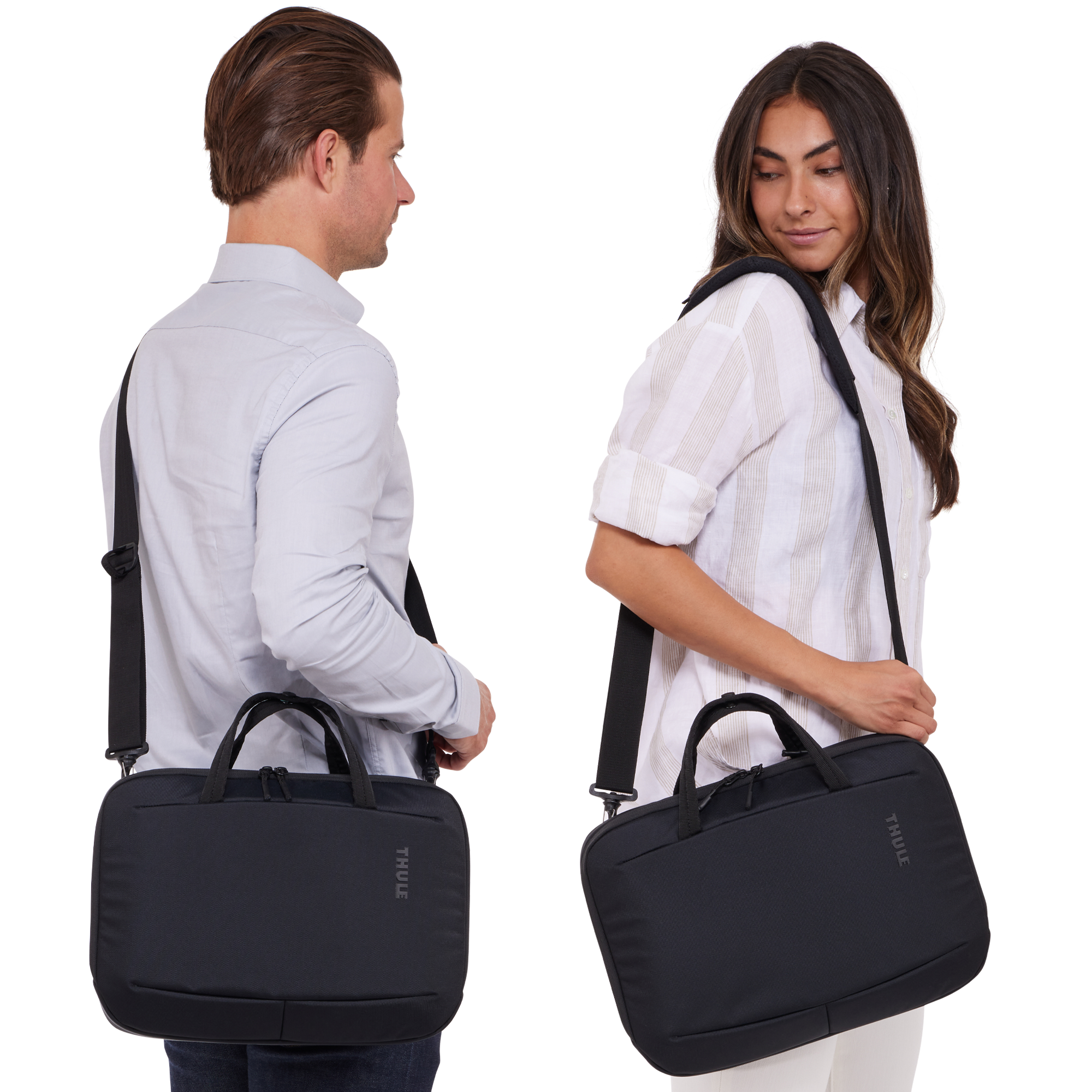 Thule Subterra MacBook Attaché 14" in Black — lifestyle # color_Black
