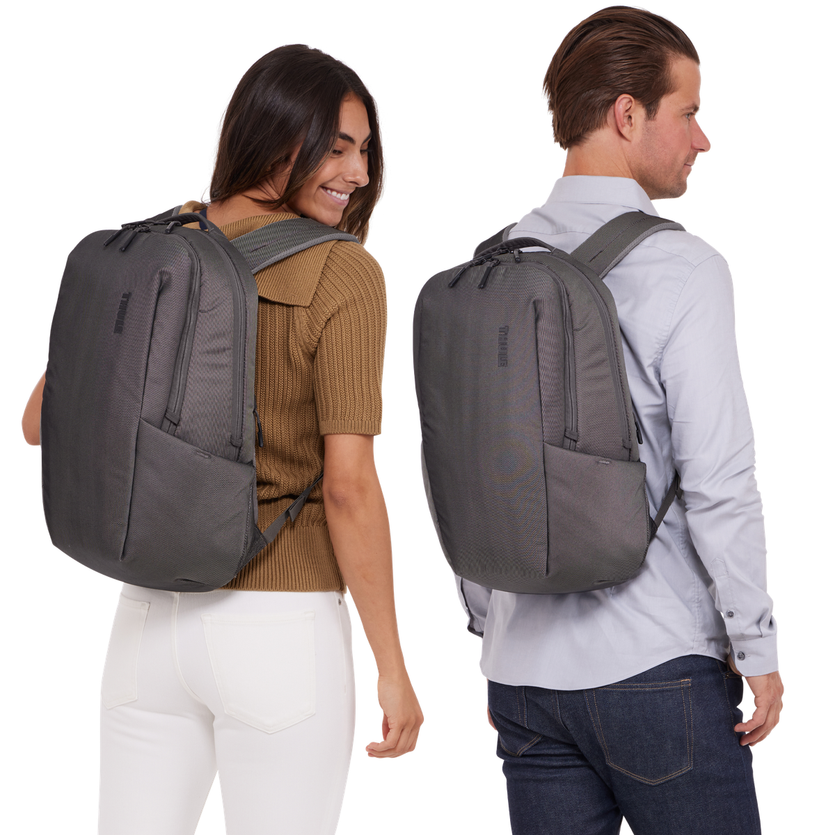 Thule Subterra 2 Backpack 21L in Vetiver Gray — lifestyle