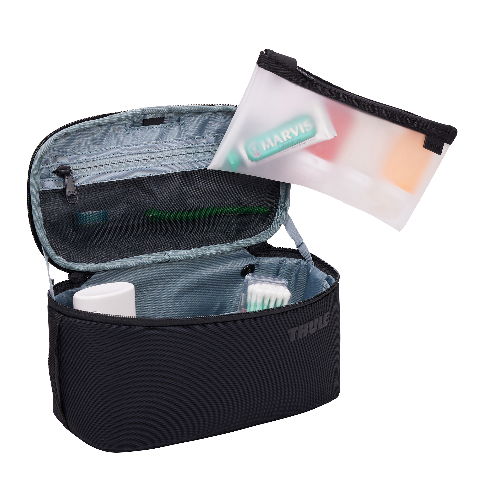 Thule Subterra Toiletry Bag in Black — interior view # color_Black