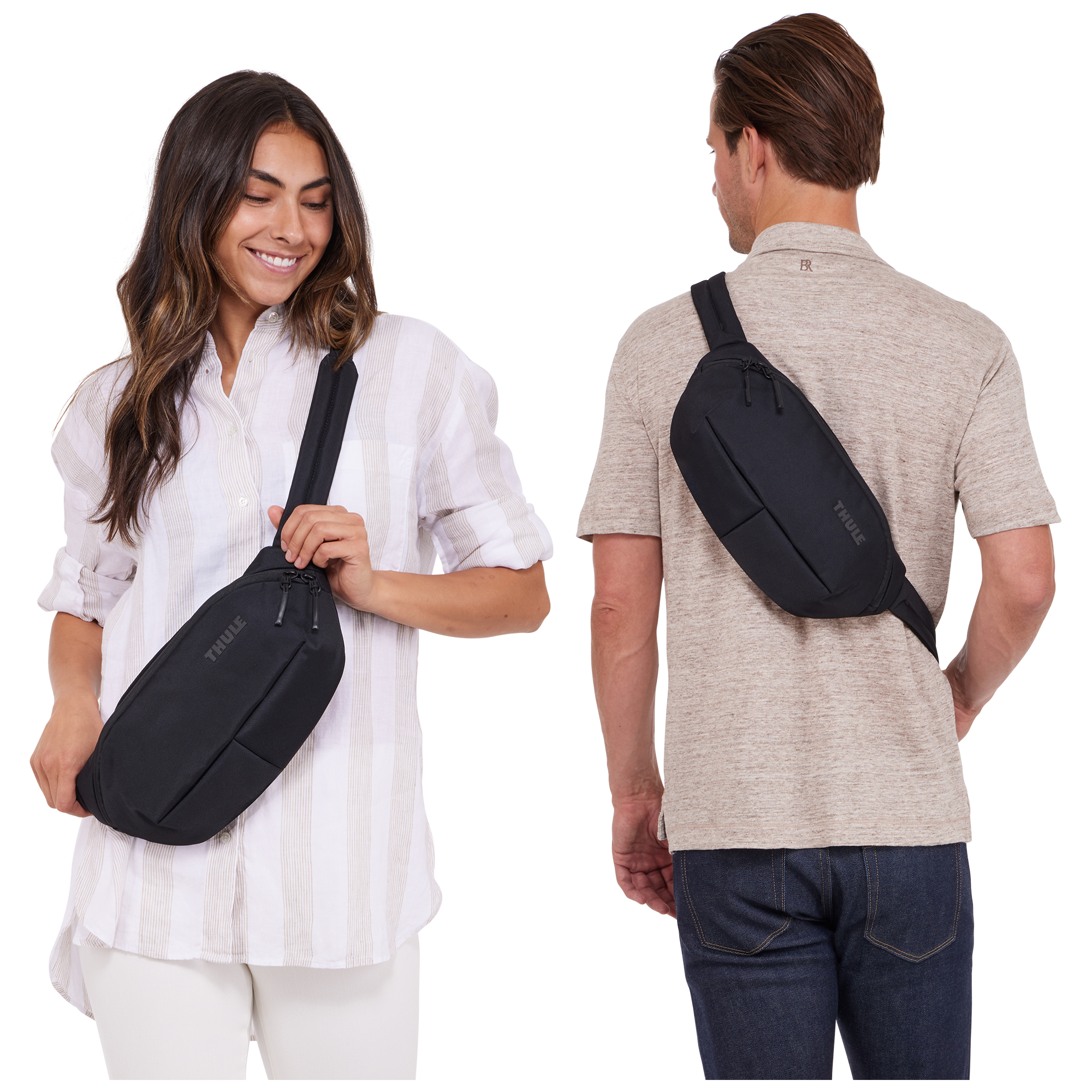 Thule Subterra Sling Bag in Black — lifestyle # color_Black