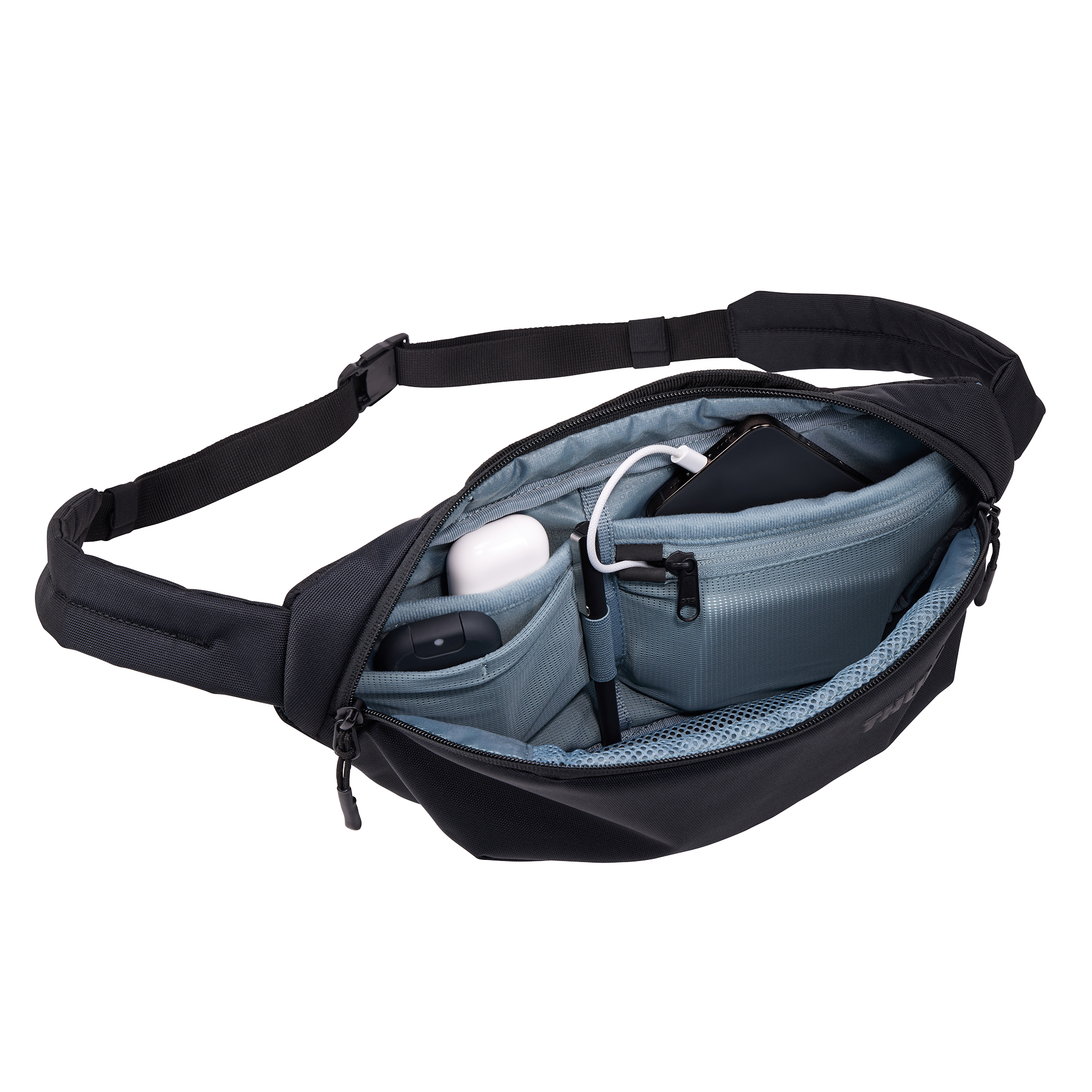 Thule Subterra Sling Bag in Black — interior view # color_Black