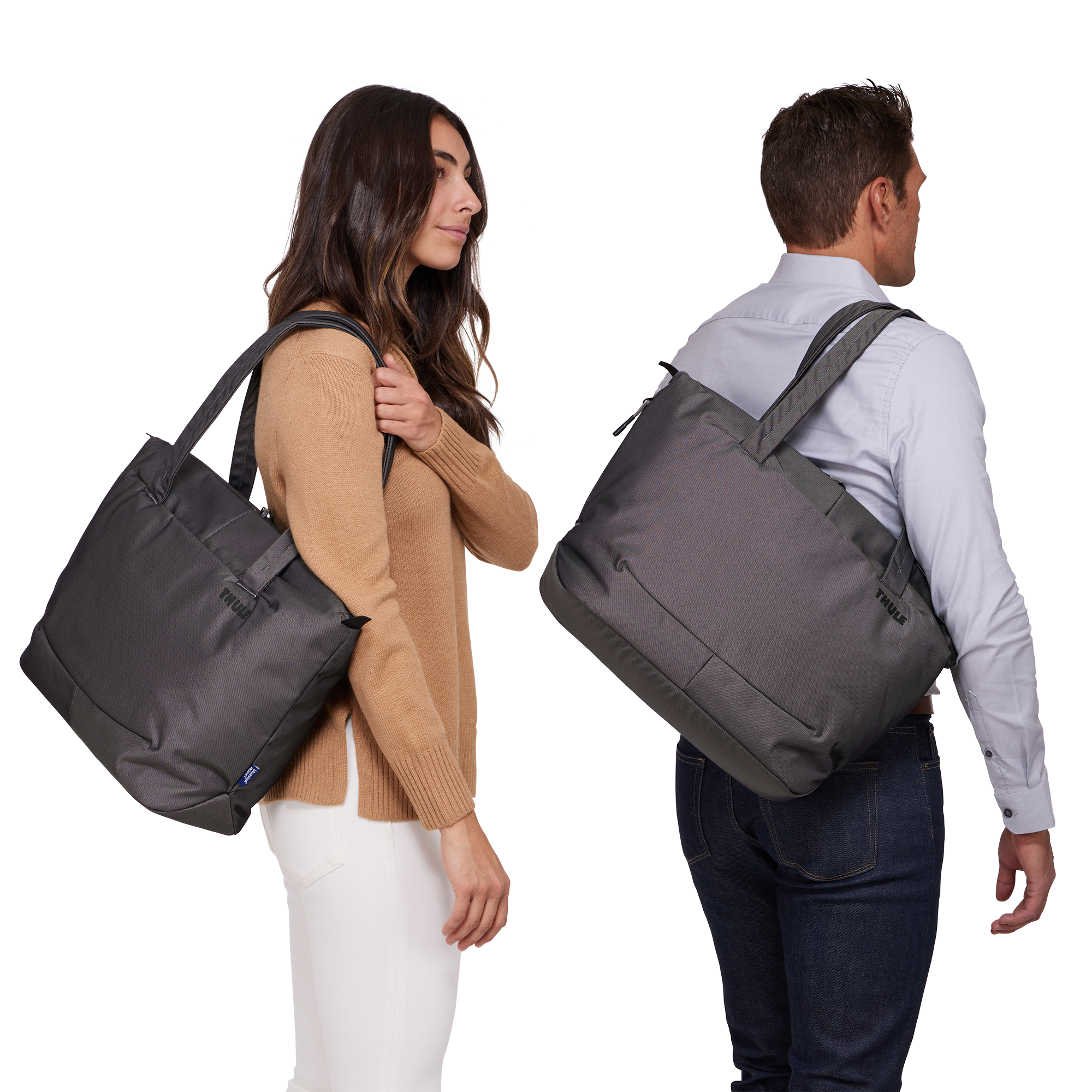 Thule Subterra 2 Tote Bag 22L in Vetiver Gray — lifestyle # color_Vetiver Gray