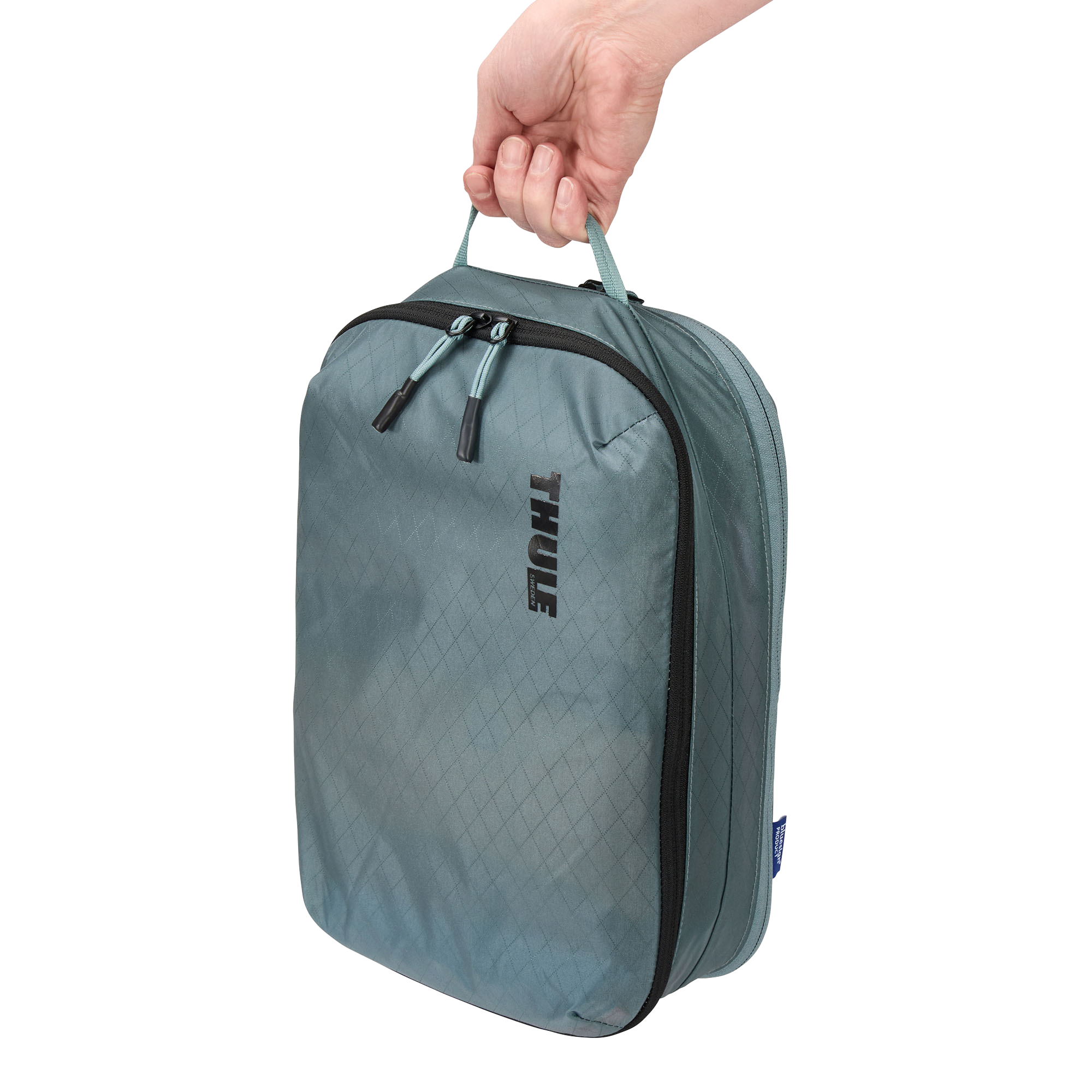 Thule Clean/dirty Packing Cube in Pond Gray — lifestyle # color_Pond Gray