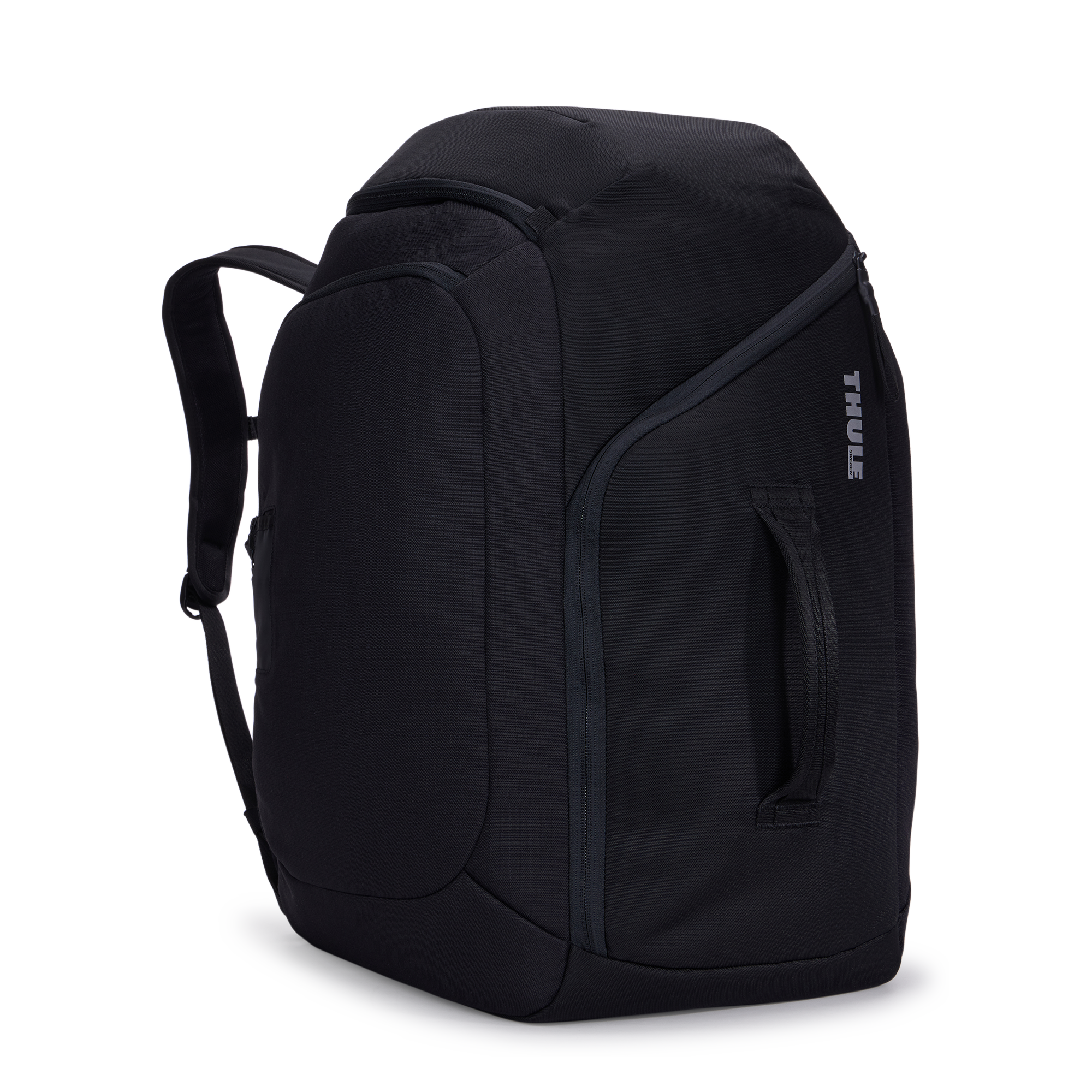 Thule RoundTrip Boot Backpack 60L in Black — front view # color_Black