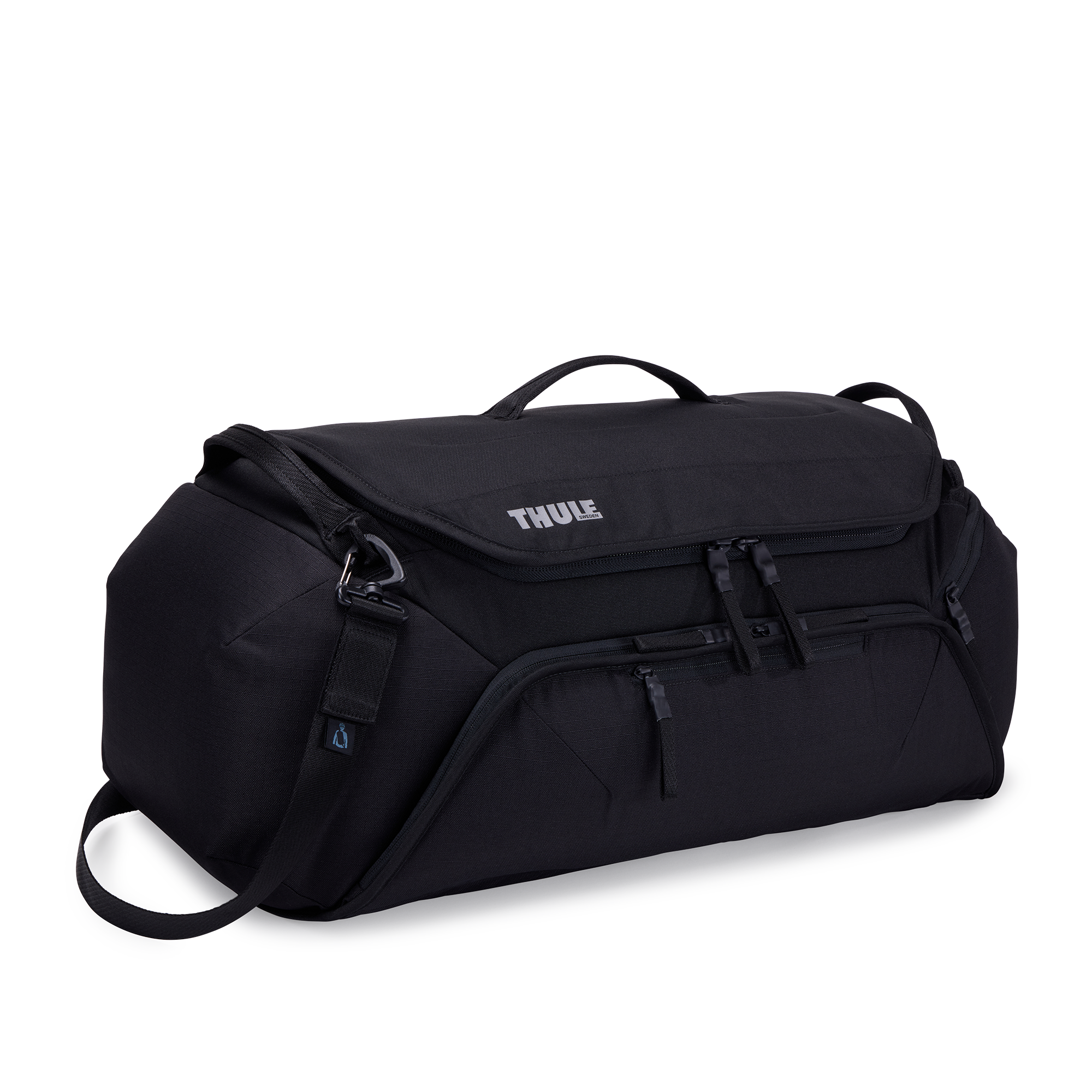 Thule RoundTrip Bike Duffel 55L in Black — front view # color_Black