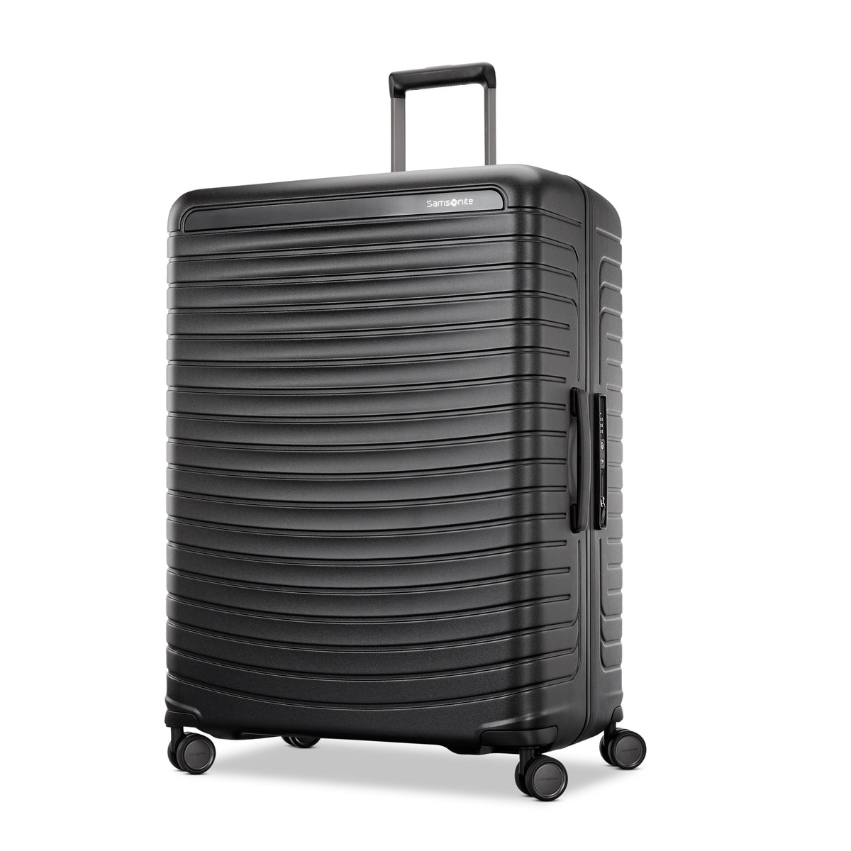 Samsonite Framelock Max Large Spinner in Asphalt Black — front view