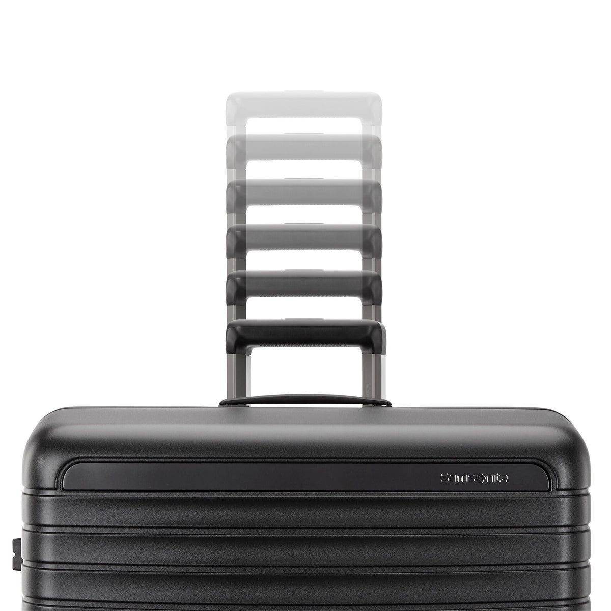 Samsonite Framelock Max Large Spinner in Asphalt Black — detail view