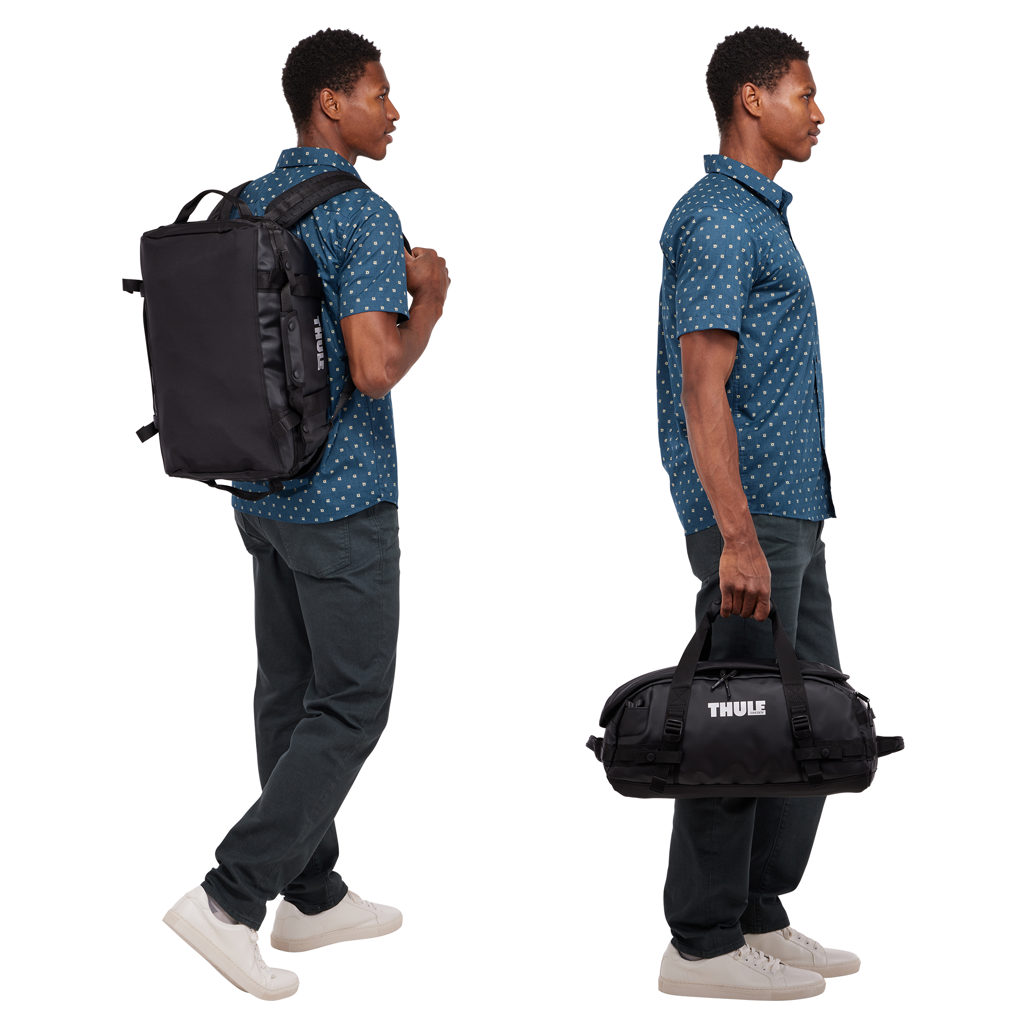 Thule Chasm 30L Duffel in Black — lifestyle # color_Black