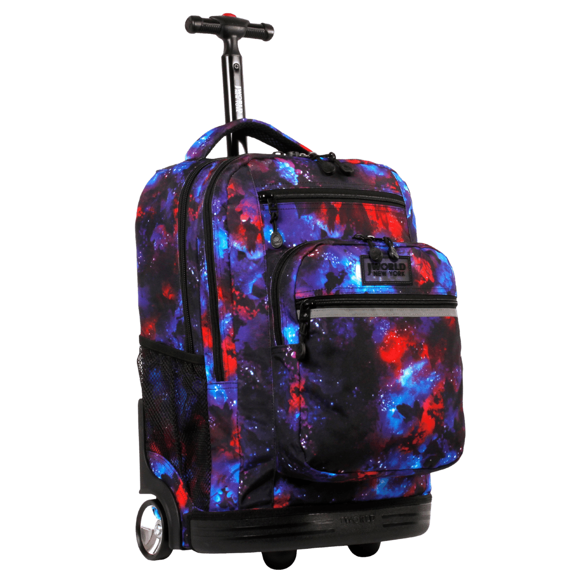 J World Sundance Laptop Rolling Backpack (20 Inch) in Galaxy — front view 2 # color_Galaxy