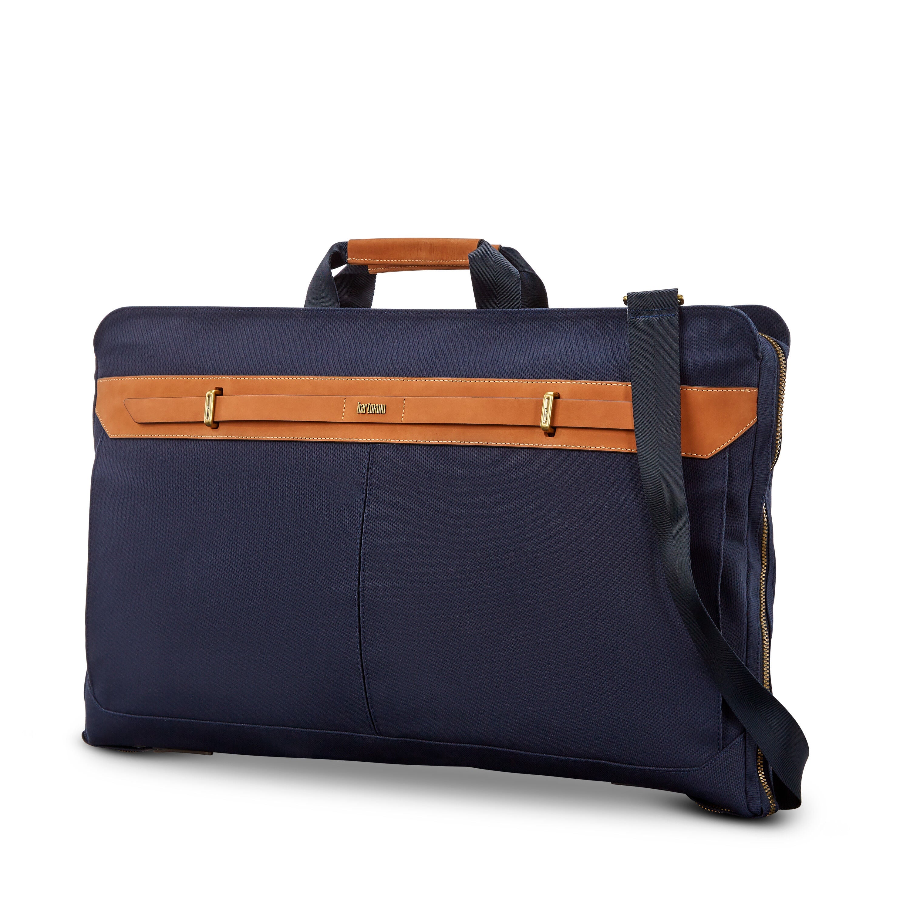 Hartmann Reserve Bi-Fold Garment Bag in Midnight Navy — front view