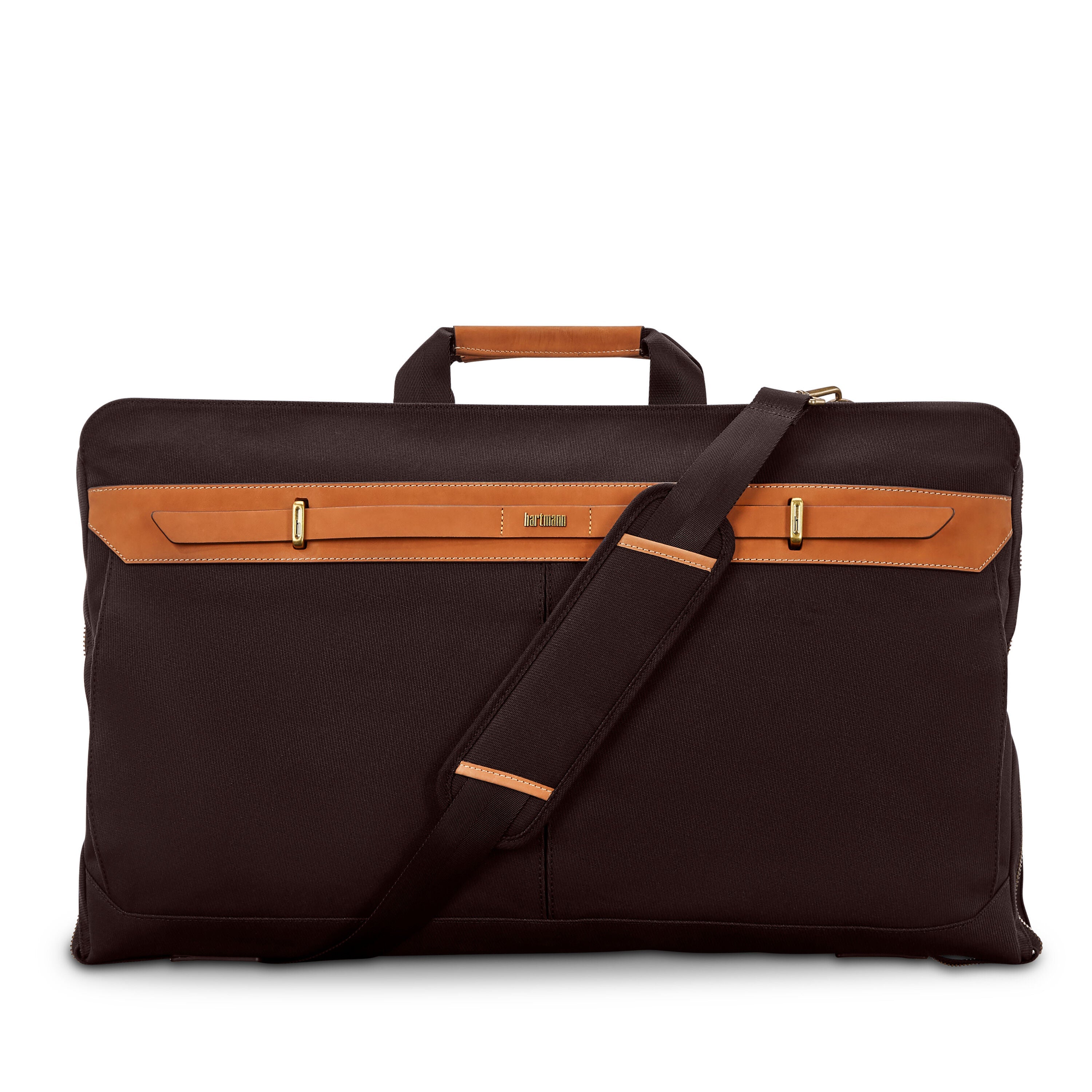 Hartmann Reserve Bi-Fold Garment Bag in Oak — angle view 1